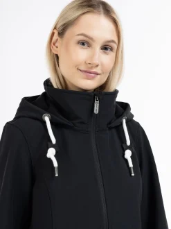 ICEBOUND Damen Softshelljacke in schwarz