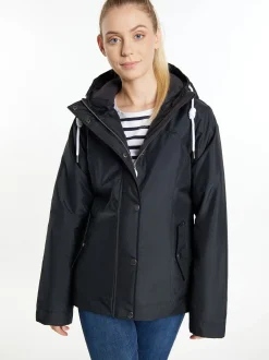 ICEBOUND Damen wattierte Jacke in schwarz