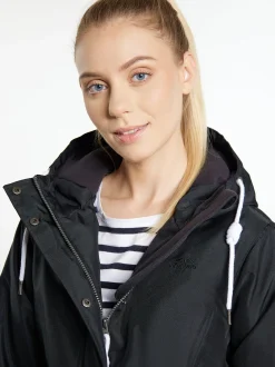 ICEBOUND Damen wattierte Jacke in schwarz