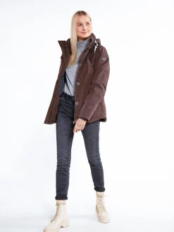 ICEBOUND Damen Winterjacke in braun