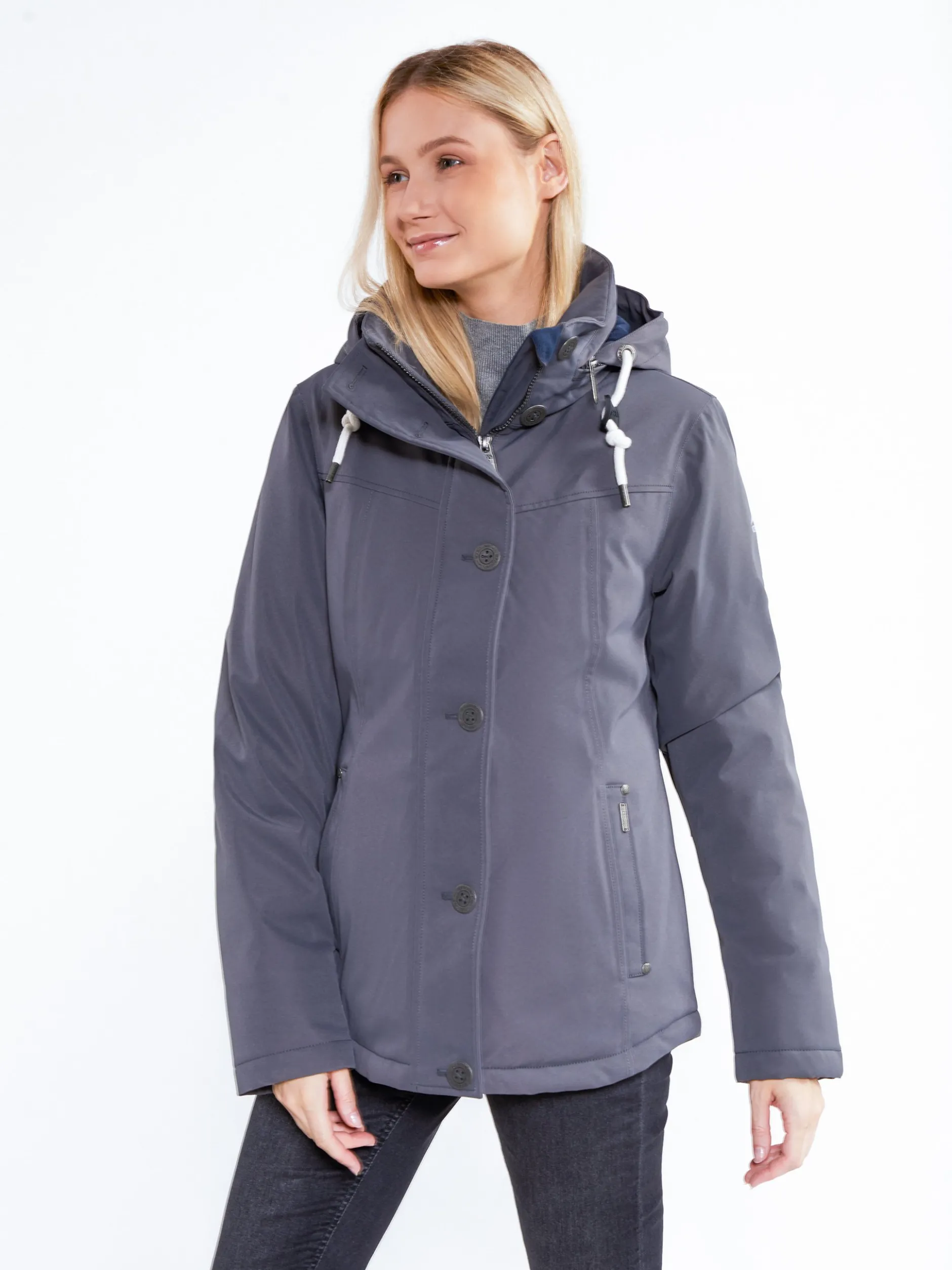 ICEBOUND Damen Winterjacke in dark stone