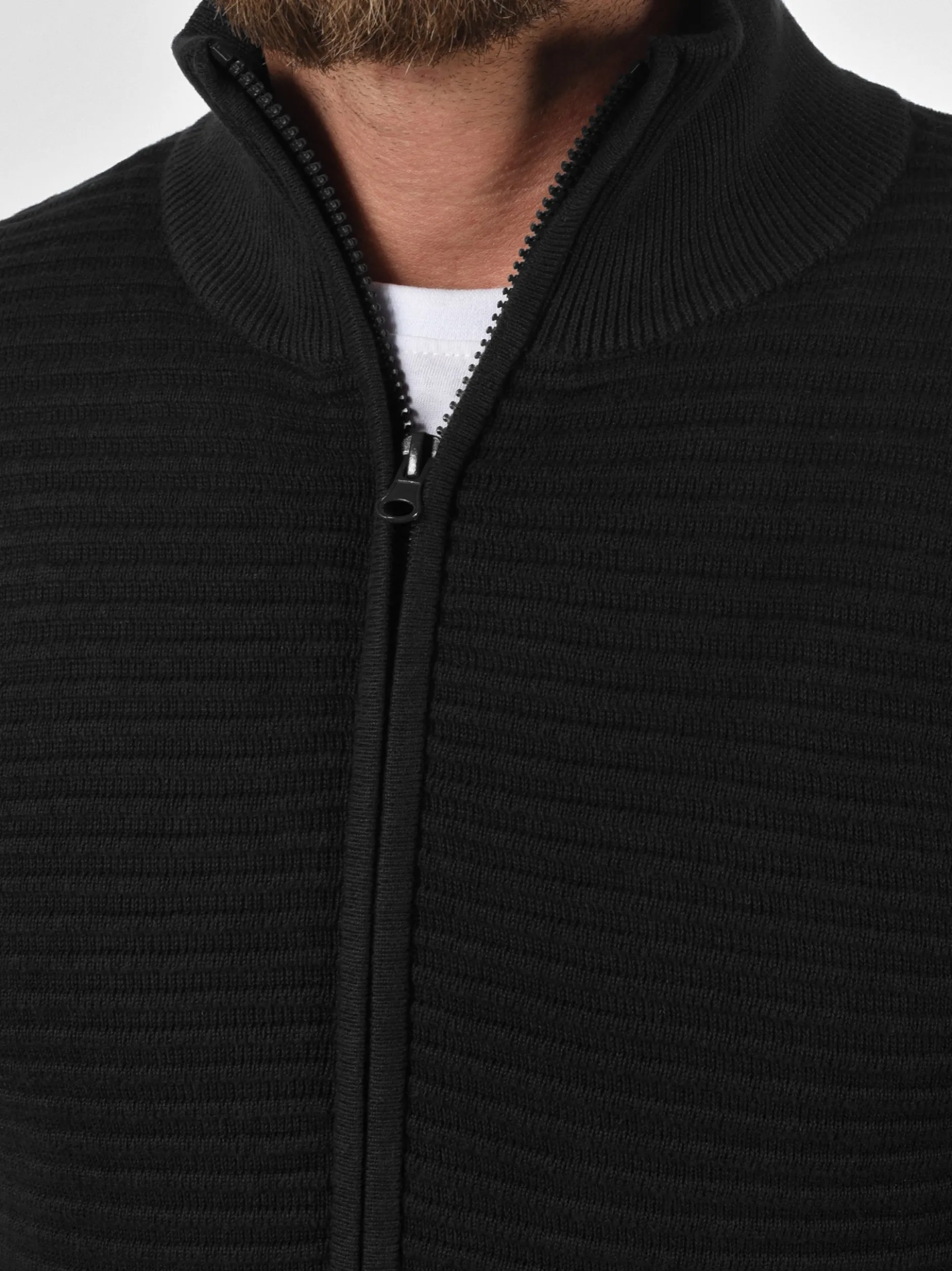 Indicode Herren Cardigan - IDArctic in schwarz