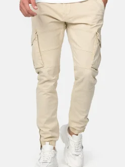 Indicode Herren Cargohose - Alex in beige sand