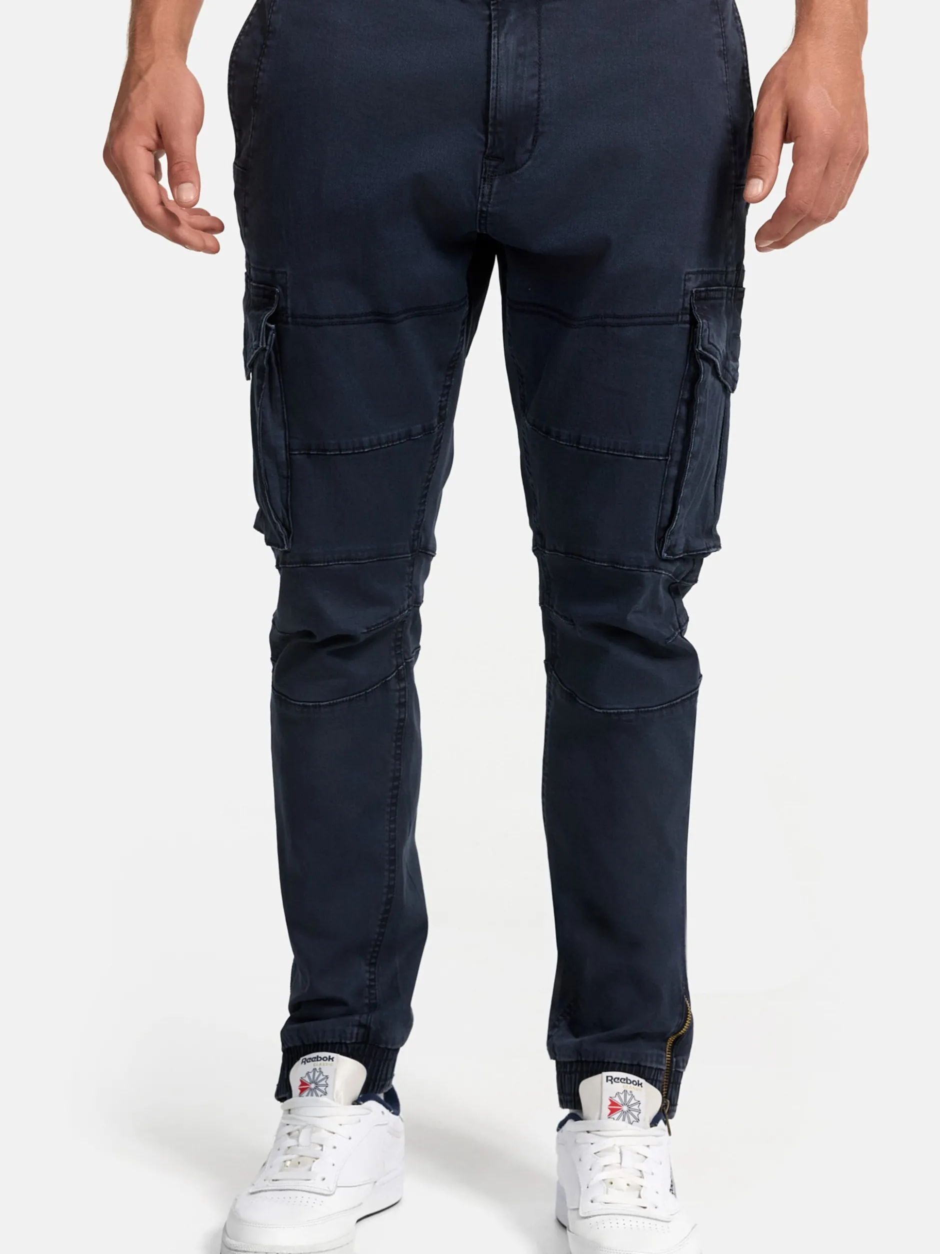Indicode Herren Cargohose - Alex in marine