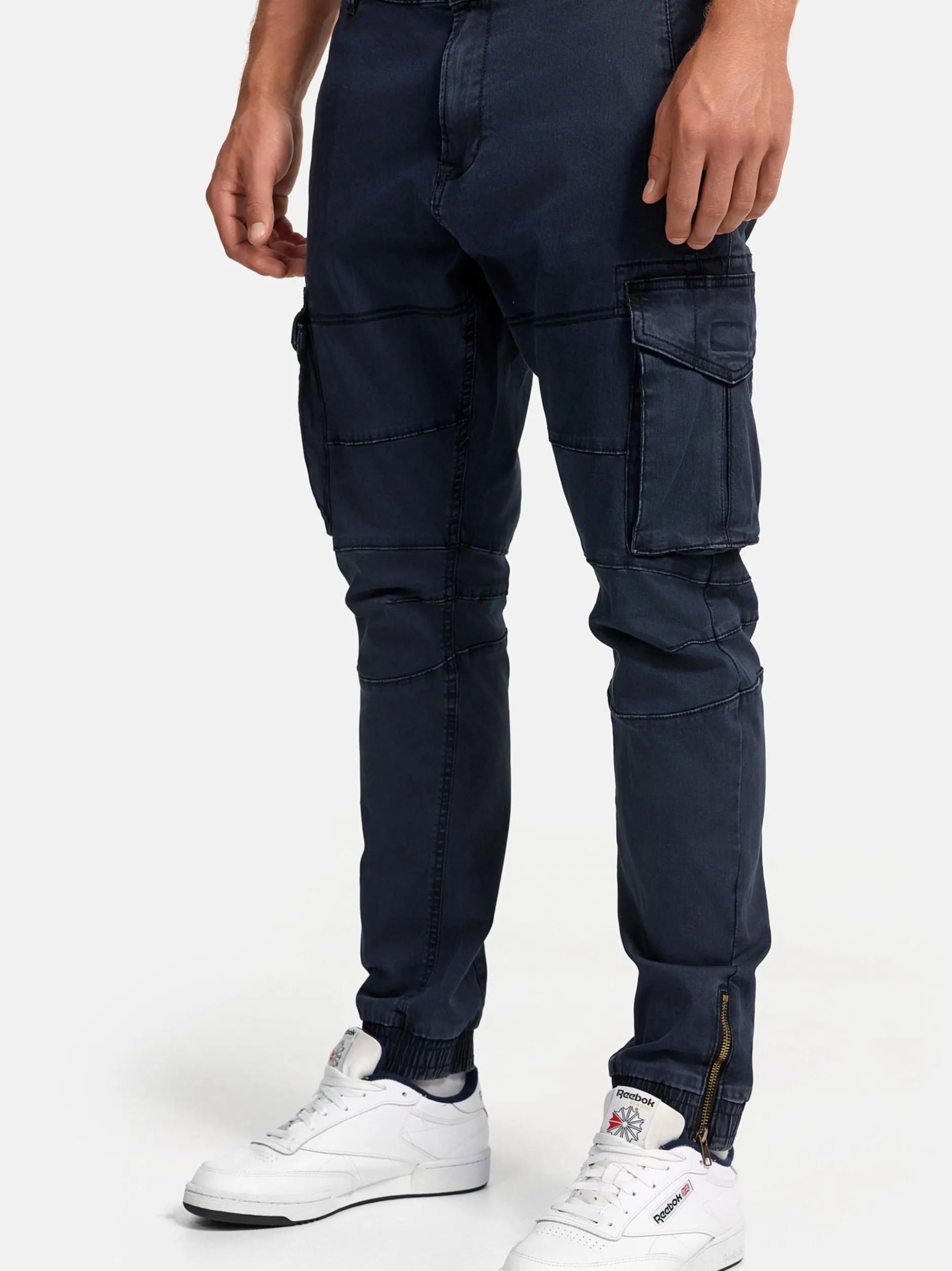 Indicode Herren Cargohose - Alex in marine