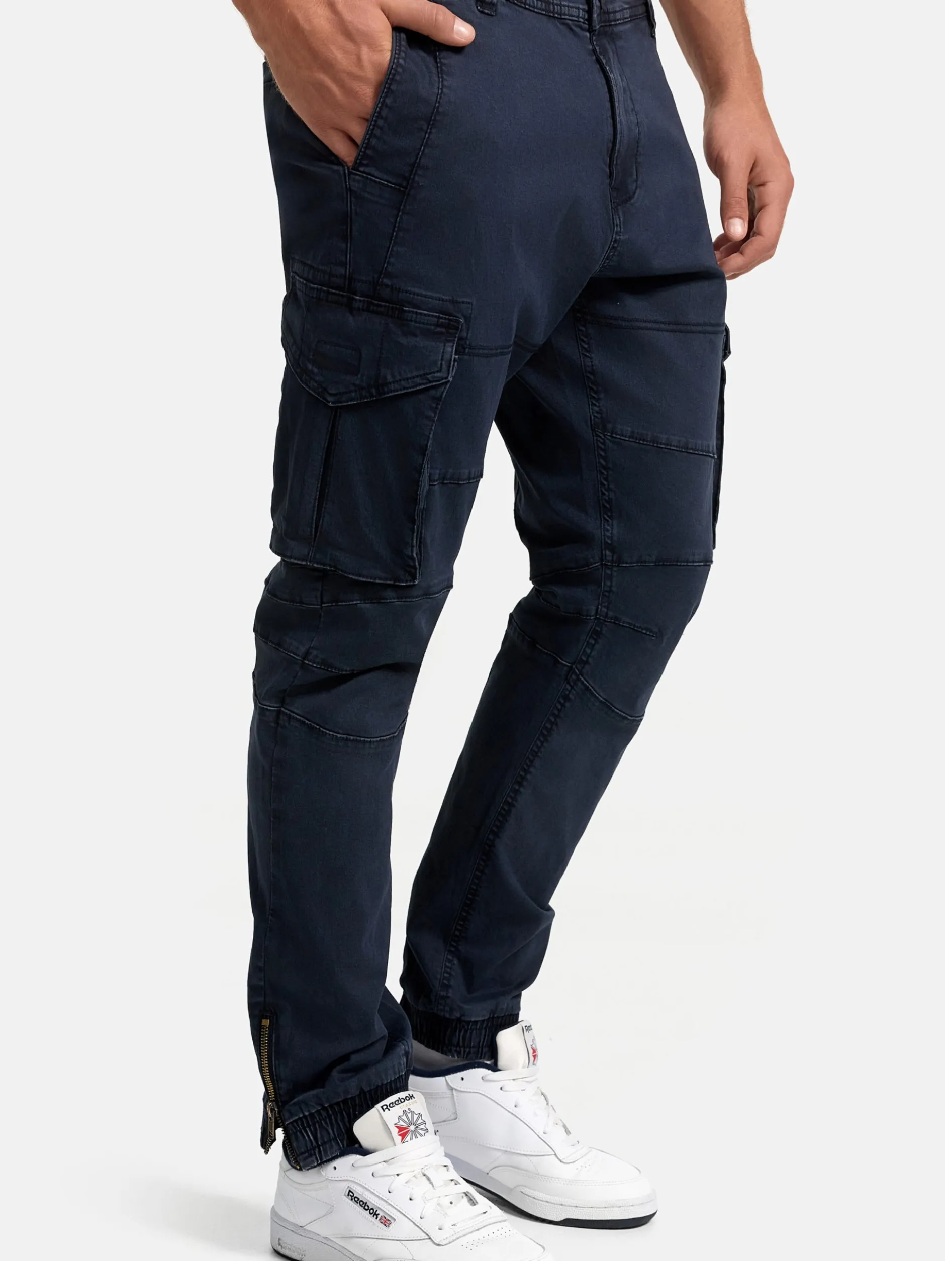 Indicode Herren Cargohose - Alex in marine