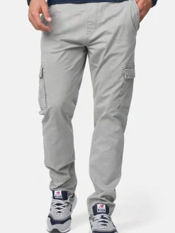 Indicode Herren Cargohose - Broadwick in hellgrau grau