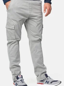 Indicode Herren Cargohose - Broadwick in hellgrau grau