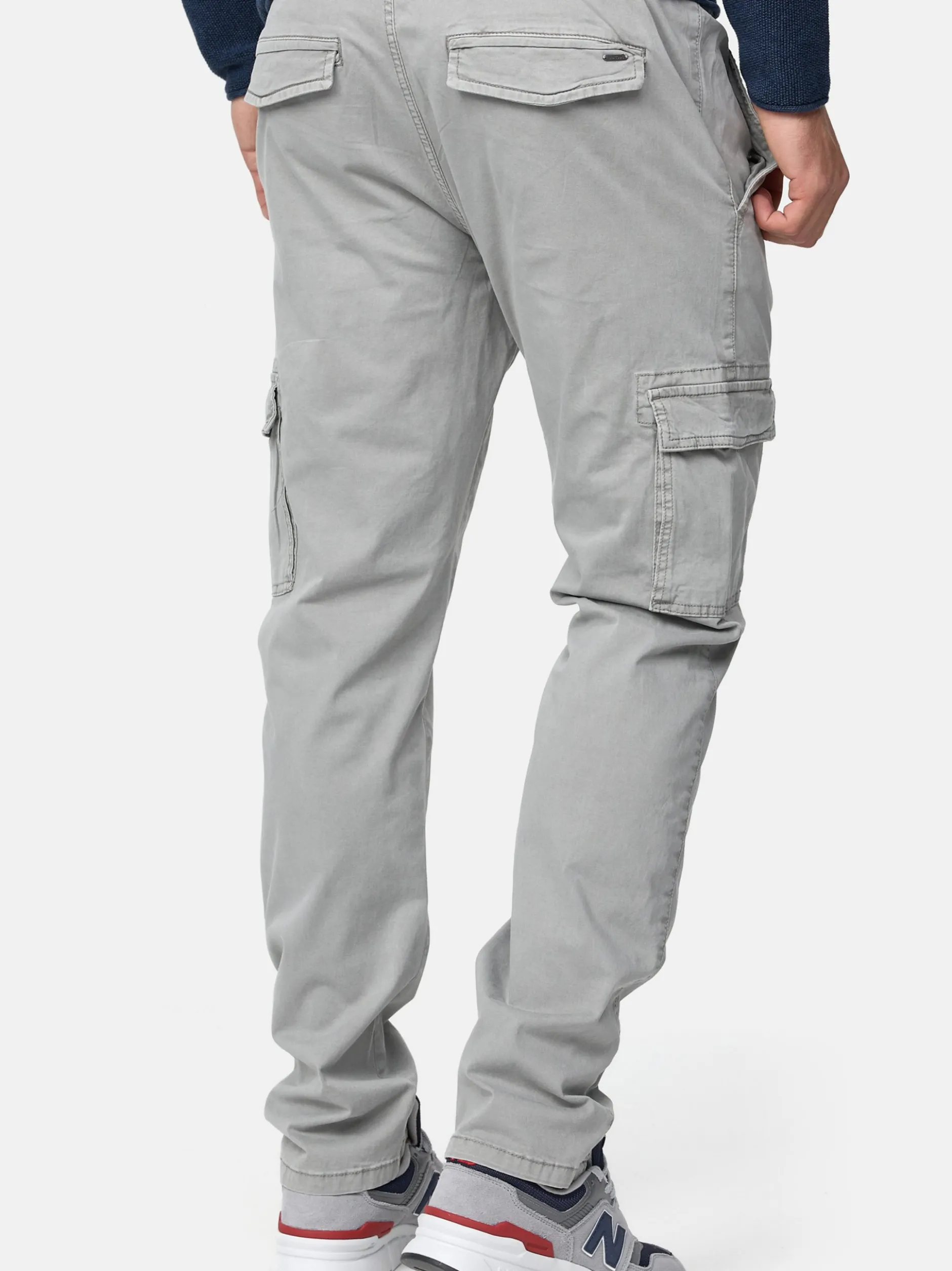 Indicode Herren Cargohose - Broadwick in hellgrau grau