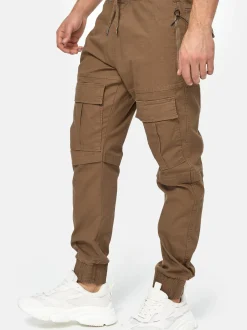 Indicode Herren Cargohose - Dennis in camel braun