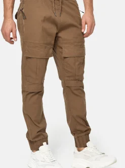 Indicode Herren Cargohose - Dennis in camel braun