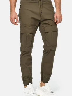 Indicode Herren Cargohose - Dennis in khaki