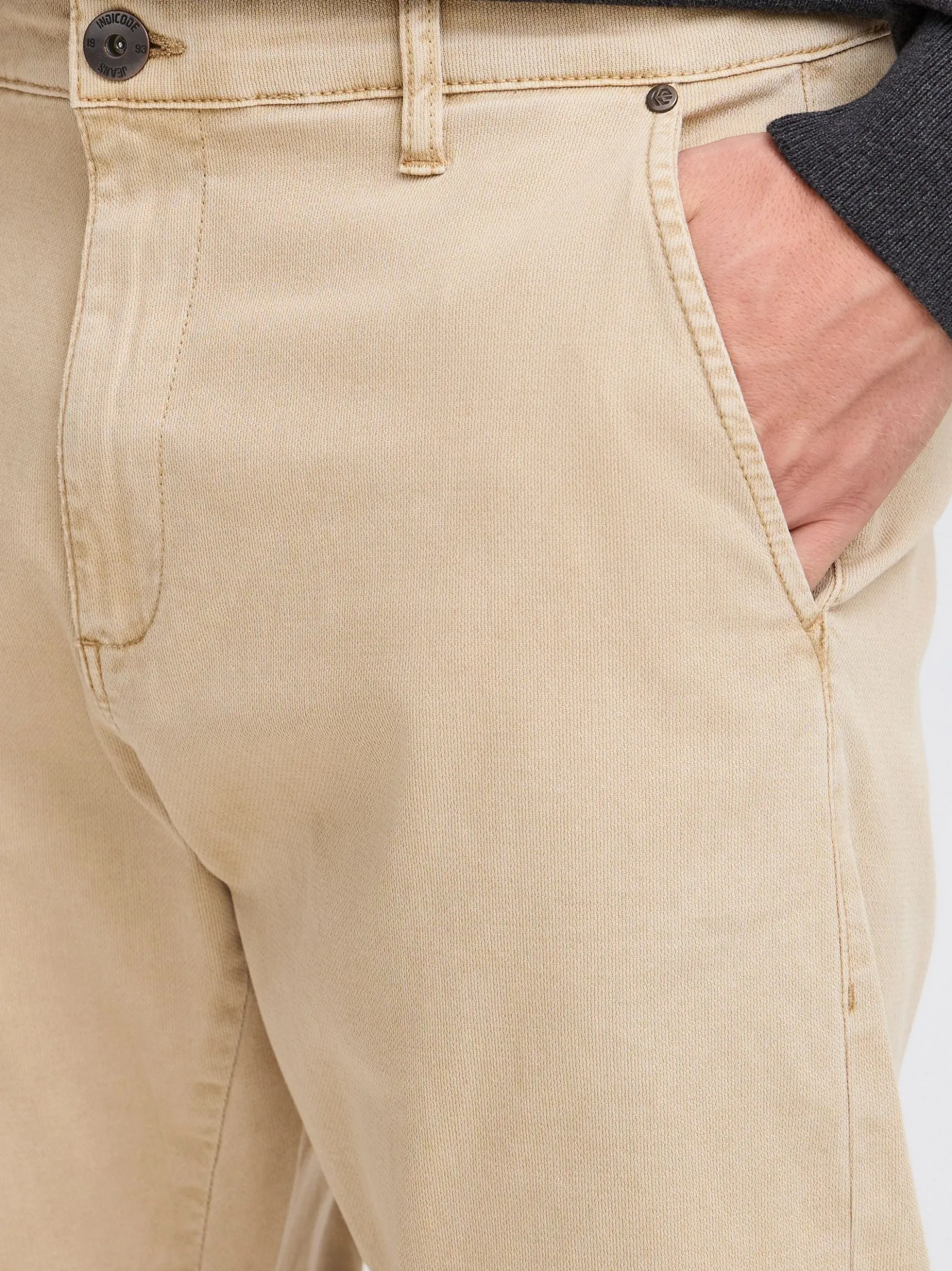 Indicode Herren Cargohose - IDSwillam in beige