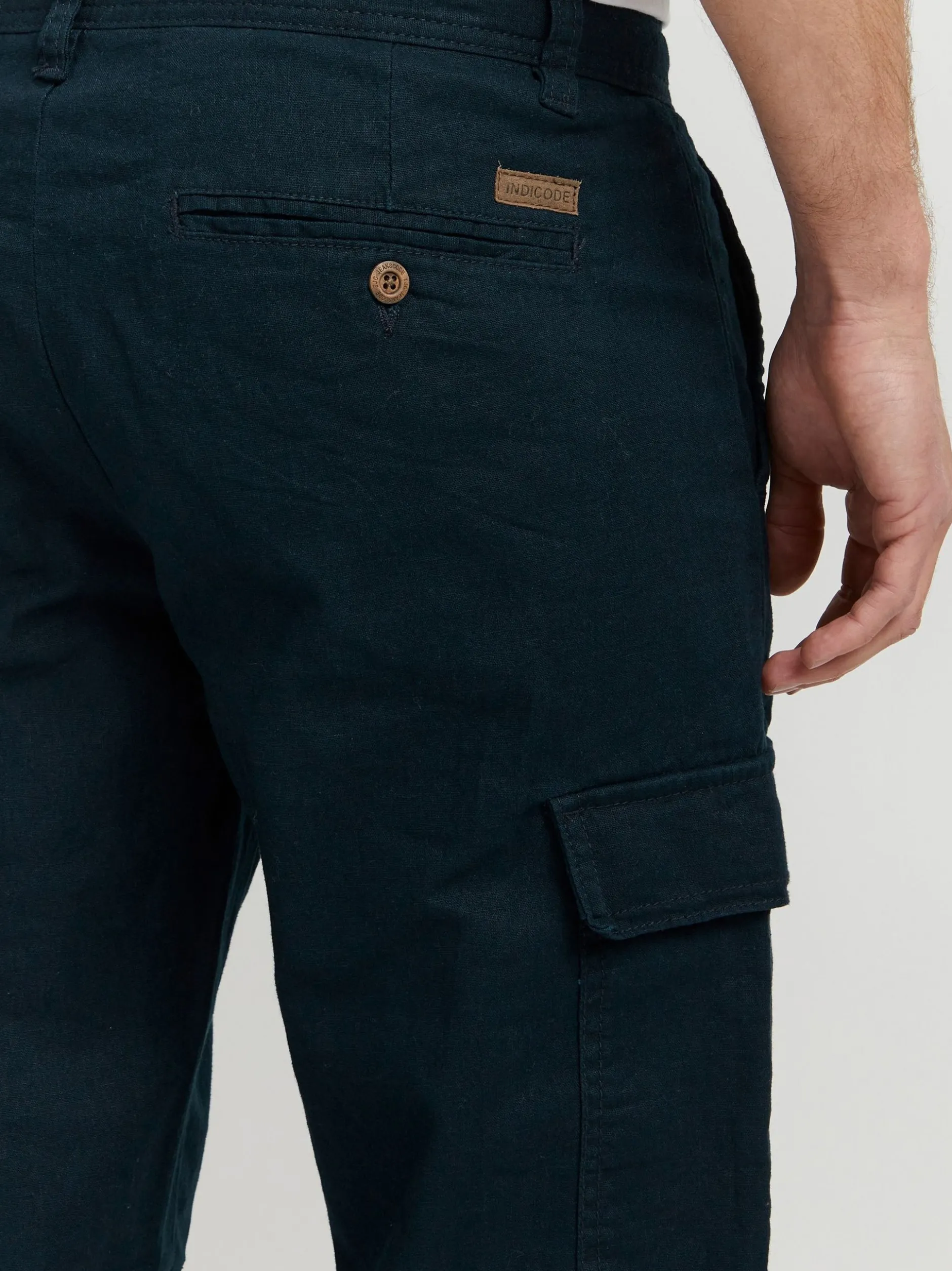 Indicode Herren Cargohose - IDMosat in blau
