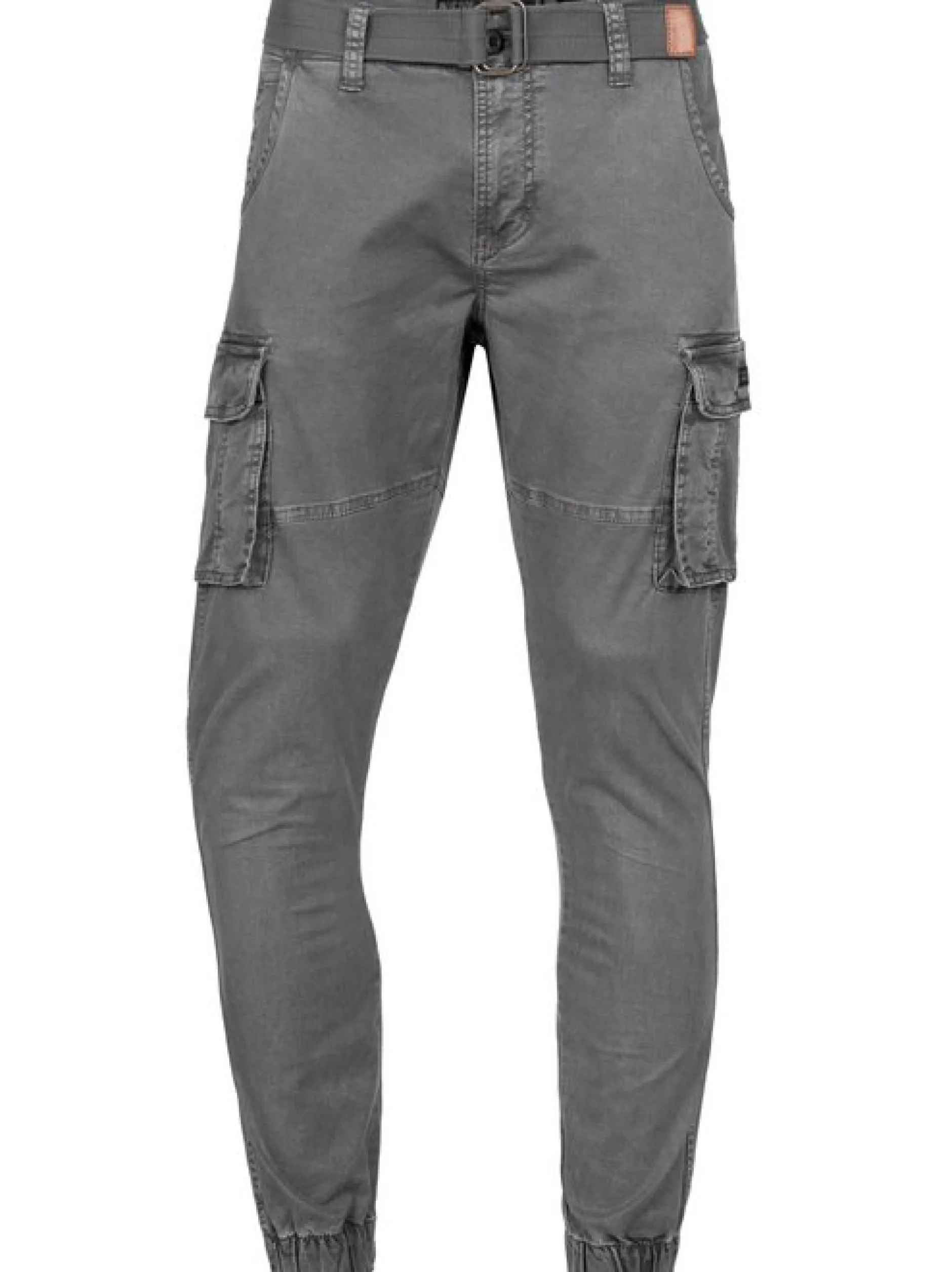 Indicode Herren Cargohose - Kerr in grau anthrazit