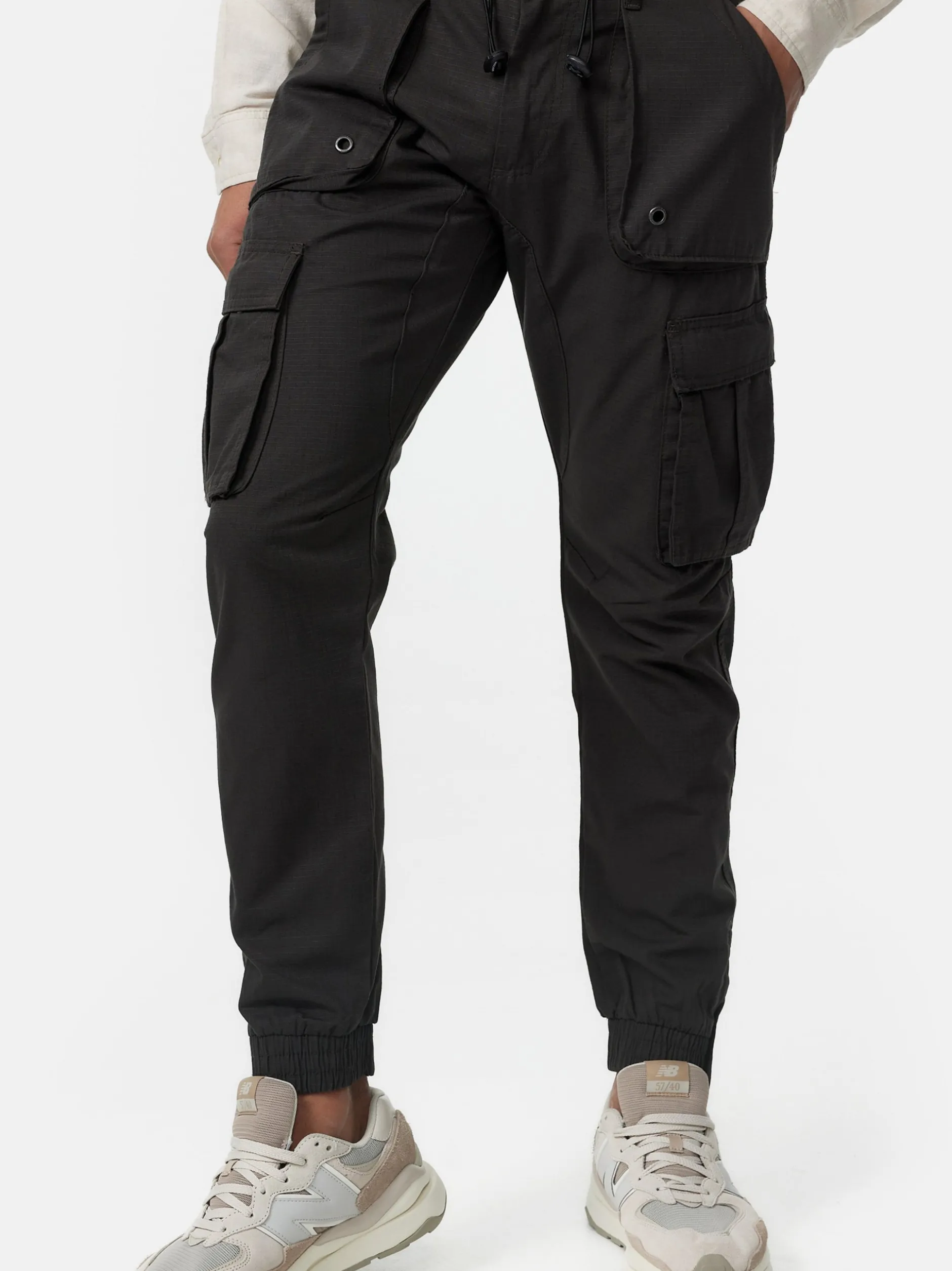 Indicode Herren Cargohose - Leonard in anthrazit