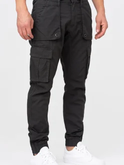 Indicode Herren Cargohose - Leonard in anthrazit