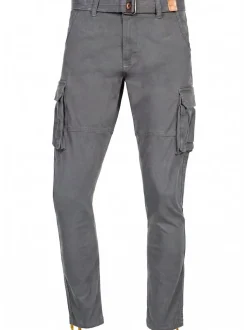 Indicode Herren Cargohose - Mathen in grau