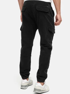 Indicode Herren Cargohose - Walker in schwarz