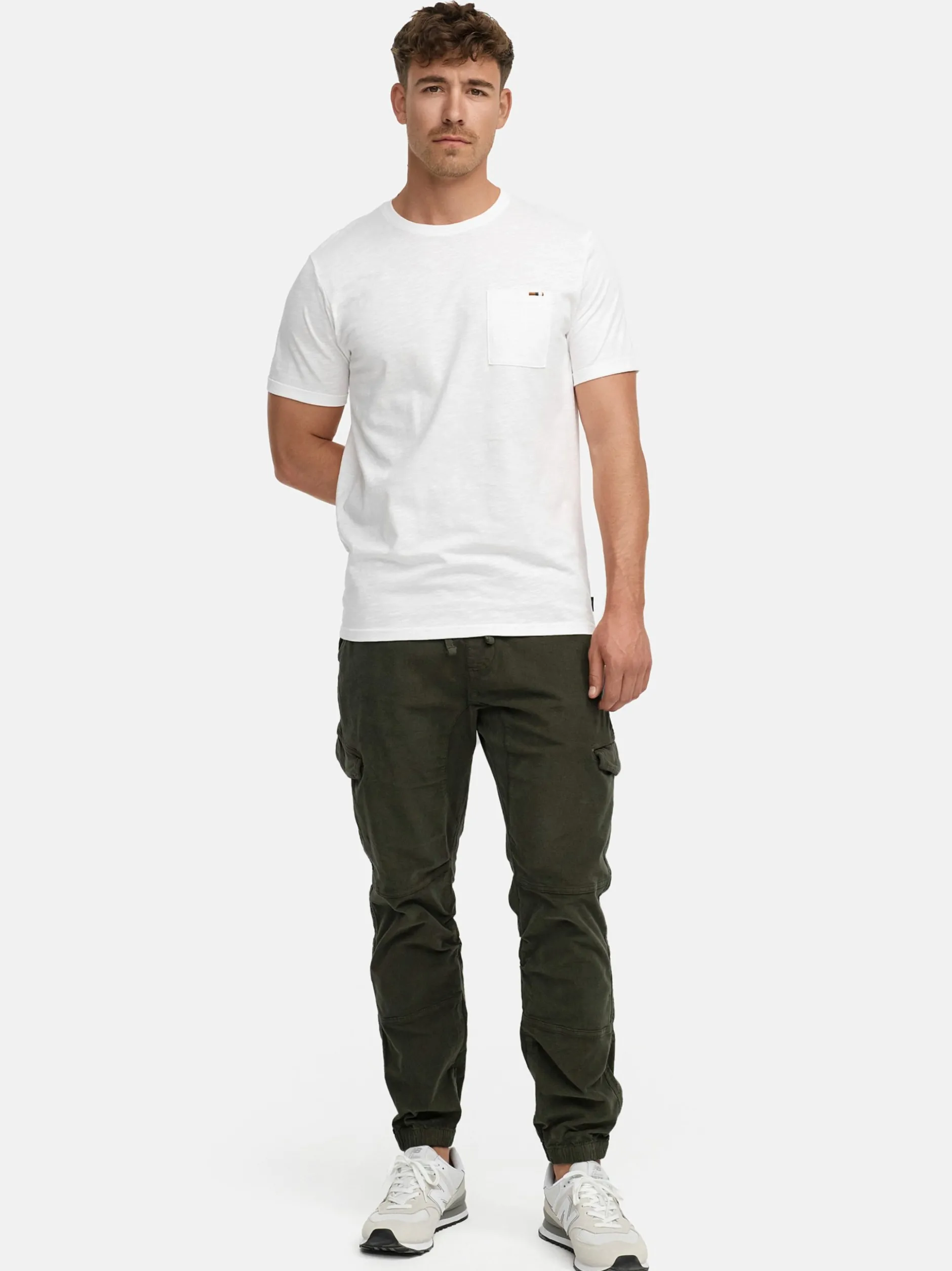 Indicode Herren Cargohose - Walker in khaki
