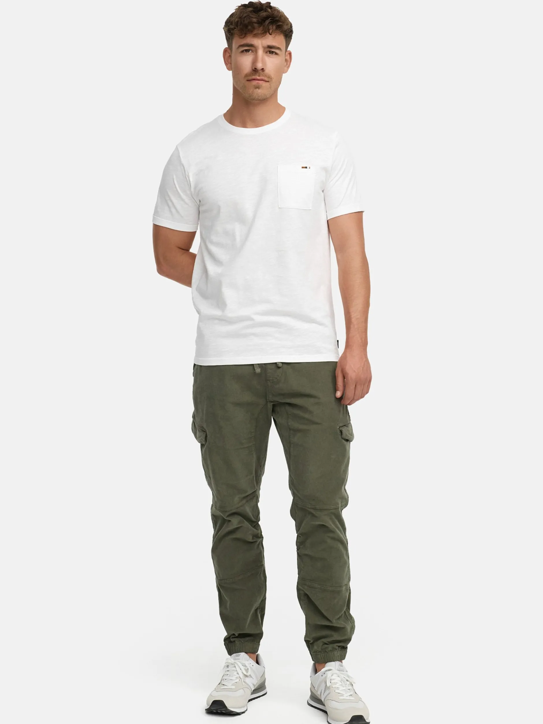 Indicode Herren Cargohose - Walker in khaki