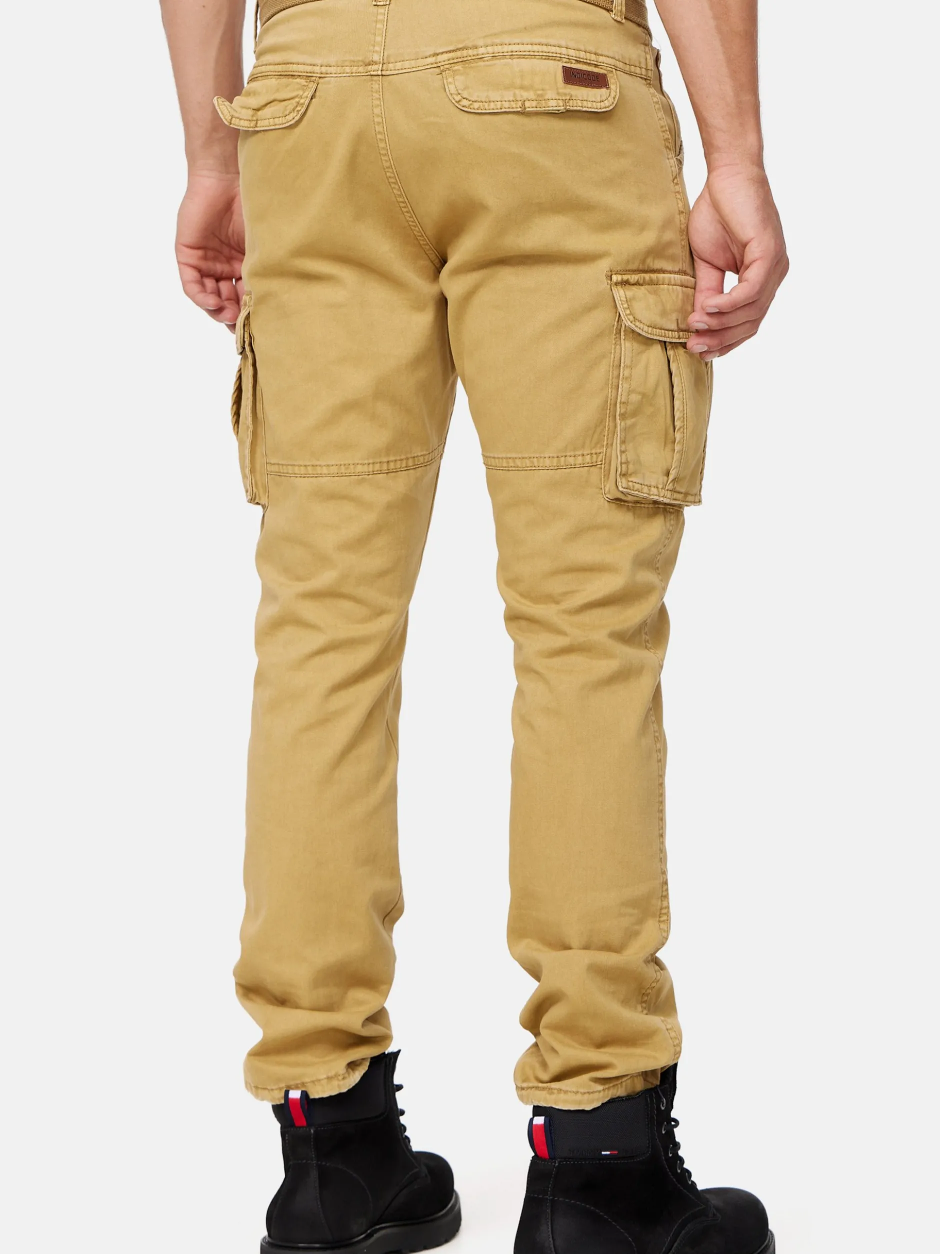 Indicode Herren Cargohose - William in camel