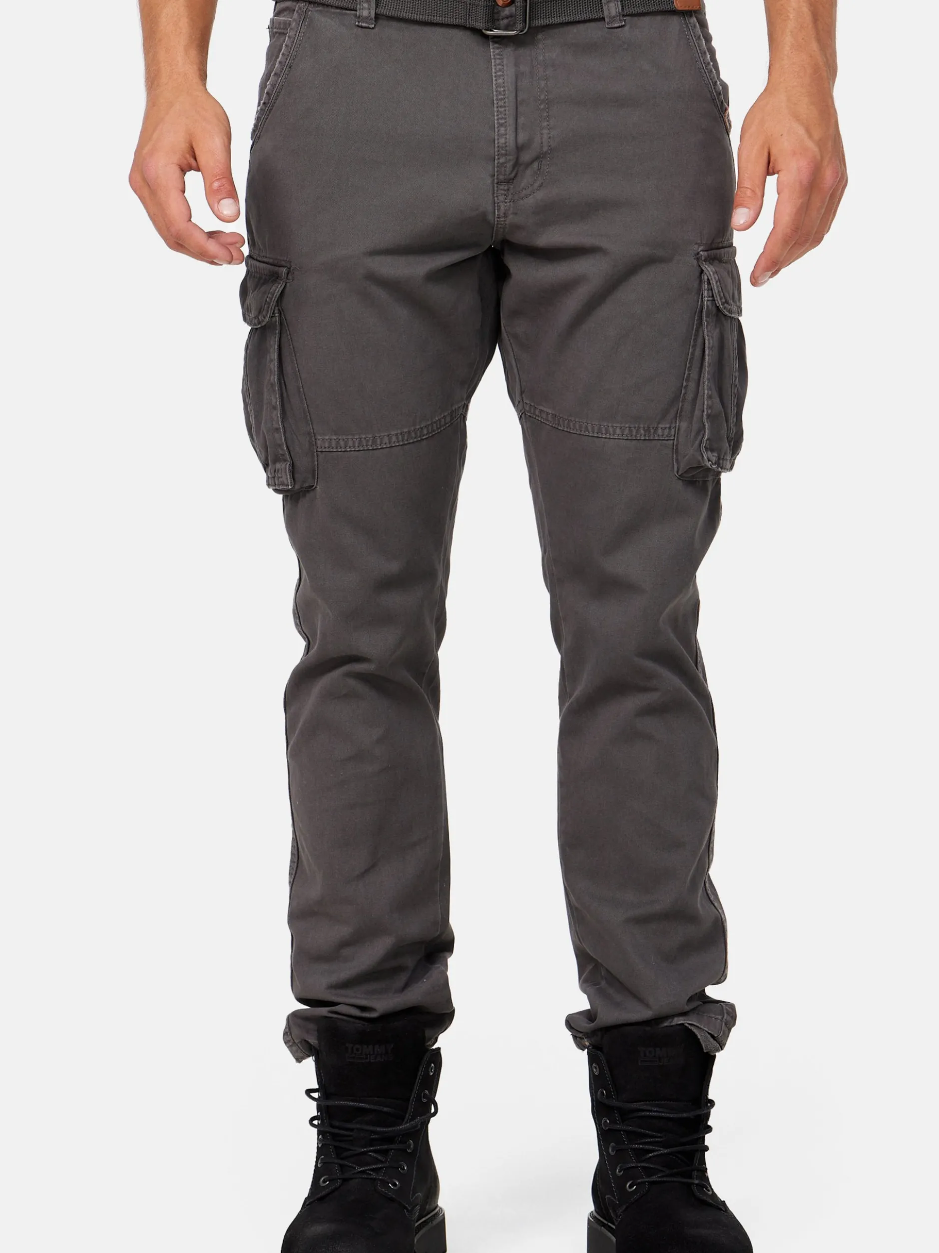 Indicode Herren Cargohose - William in grau