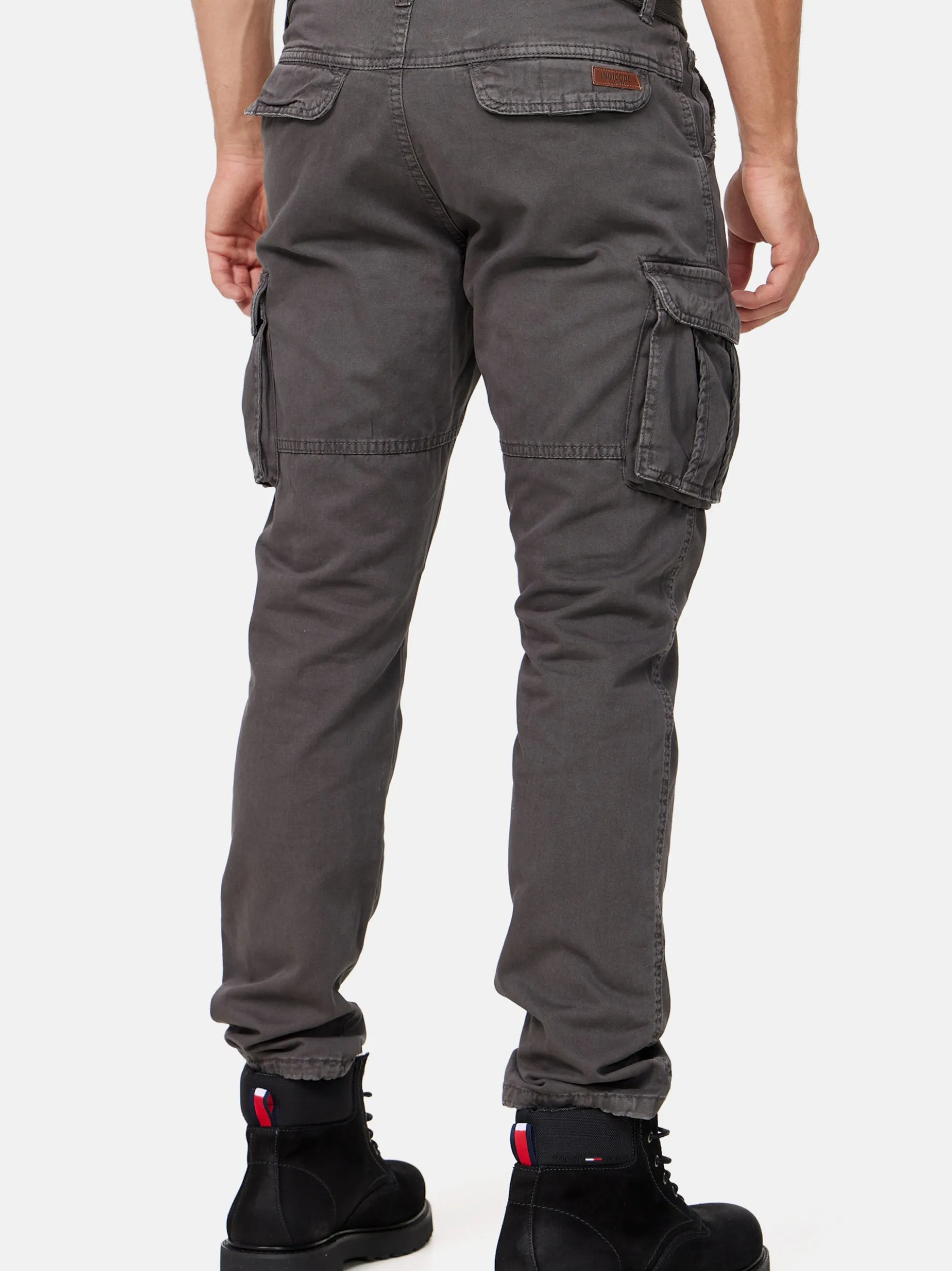 Indicode Herren Cargohose - William in grau