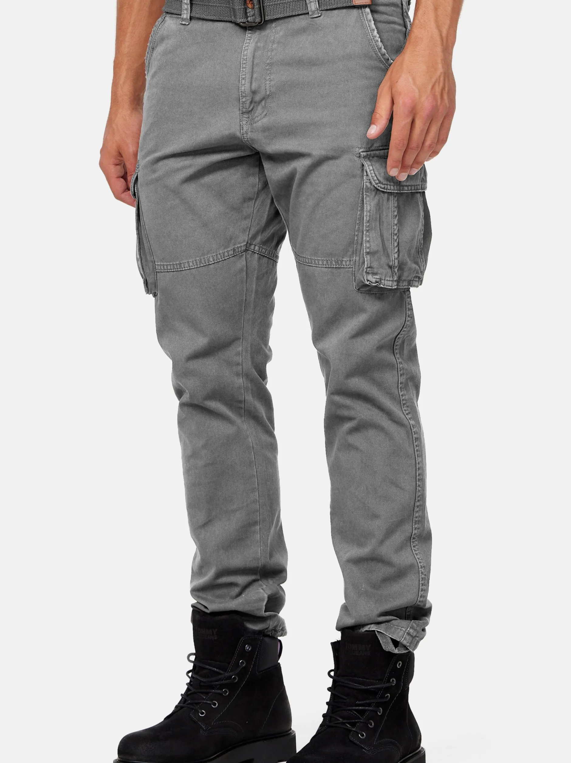 Indicode Herren Cargohose - William in grau