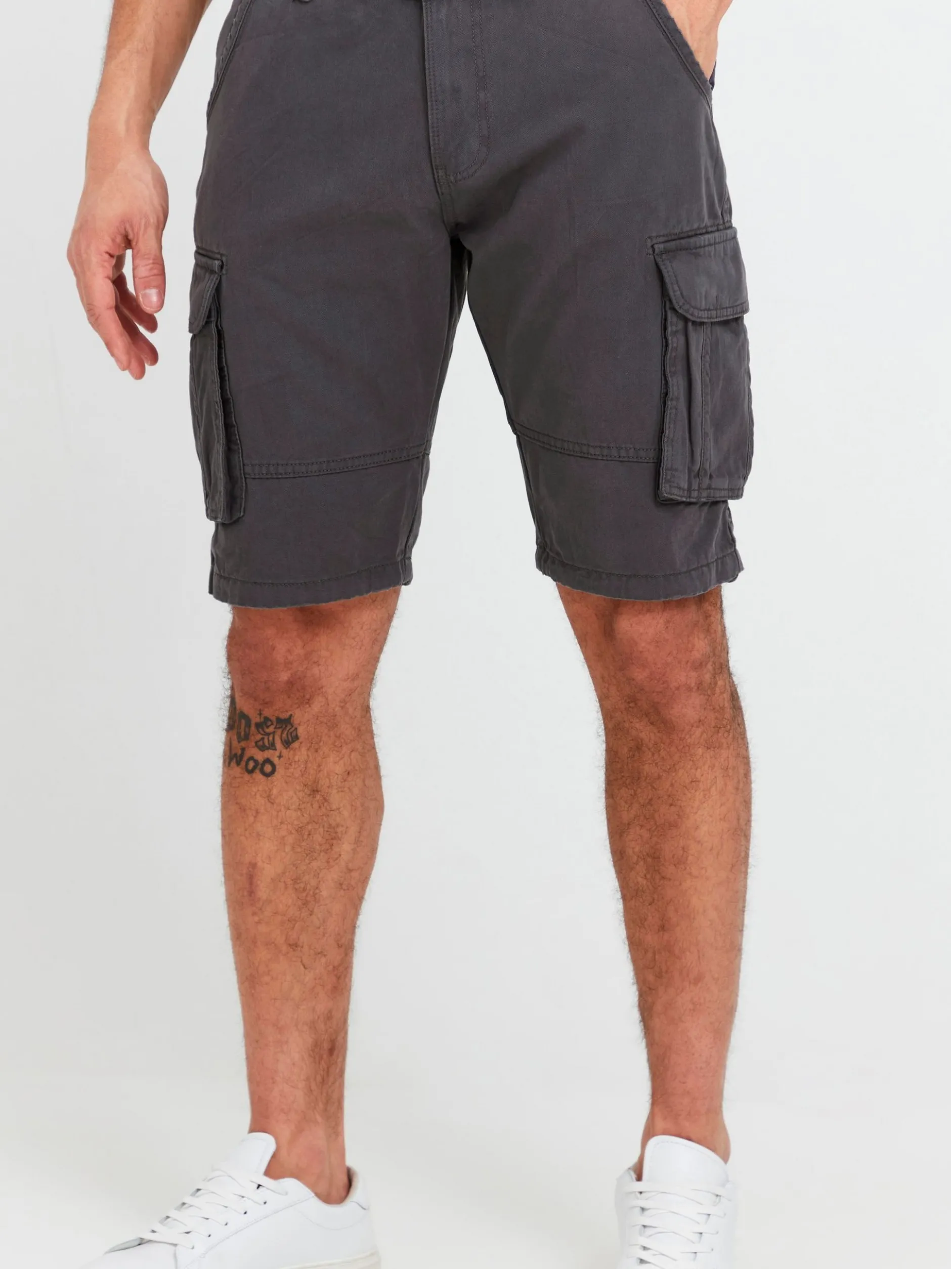 Indicode Herren Cargoshorts - IDCosta in grau