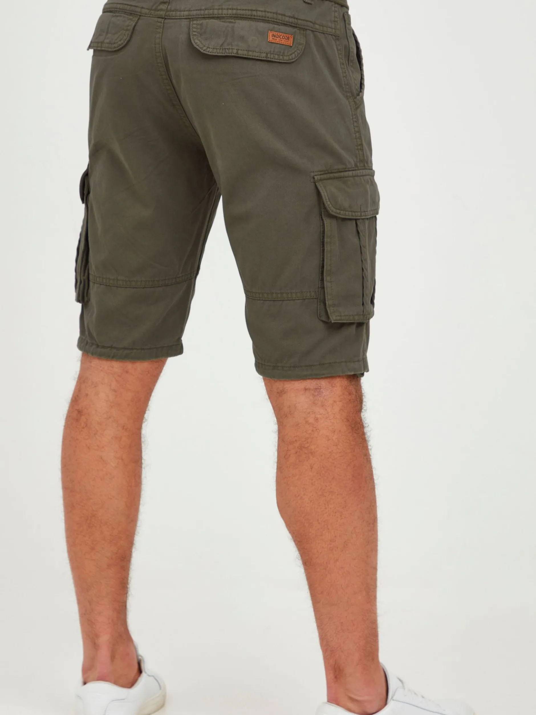 Indicode Herren Cargoshorts - IDCosta in grün