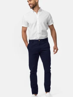 Indicode Herren Chinohose - Cherry in marine