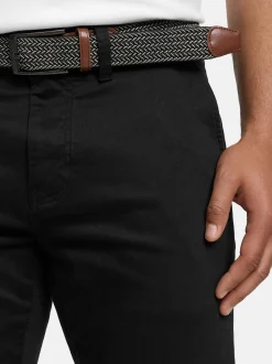 Indicode Herren Chinohose - Eary in schwarz