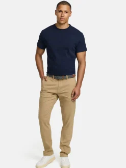Indicode Herren Chinohose - Eary in beige sand