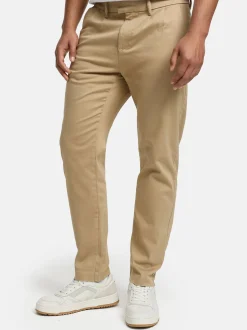 Indicode Herren Chinohose - Ignazo in beige sand