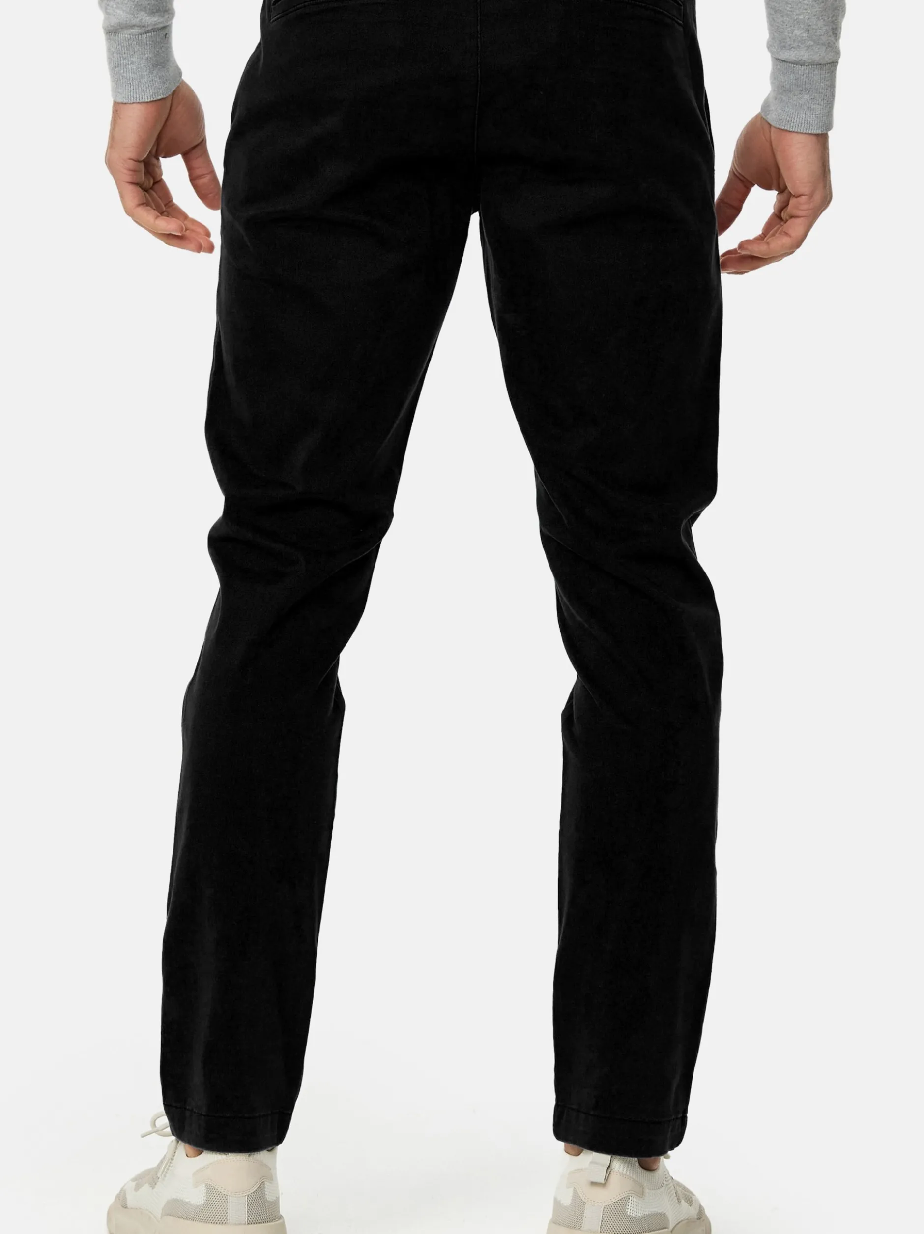 Indicode Herren Chinohose - INKellen in schwarz