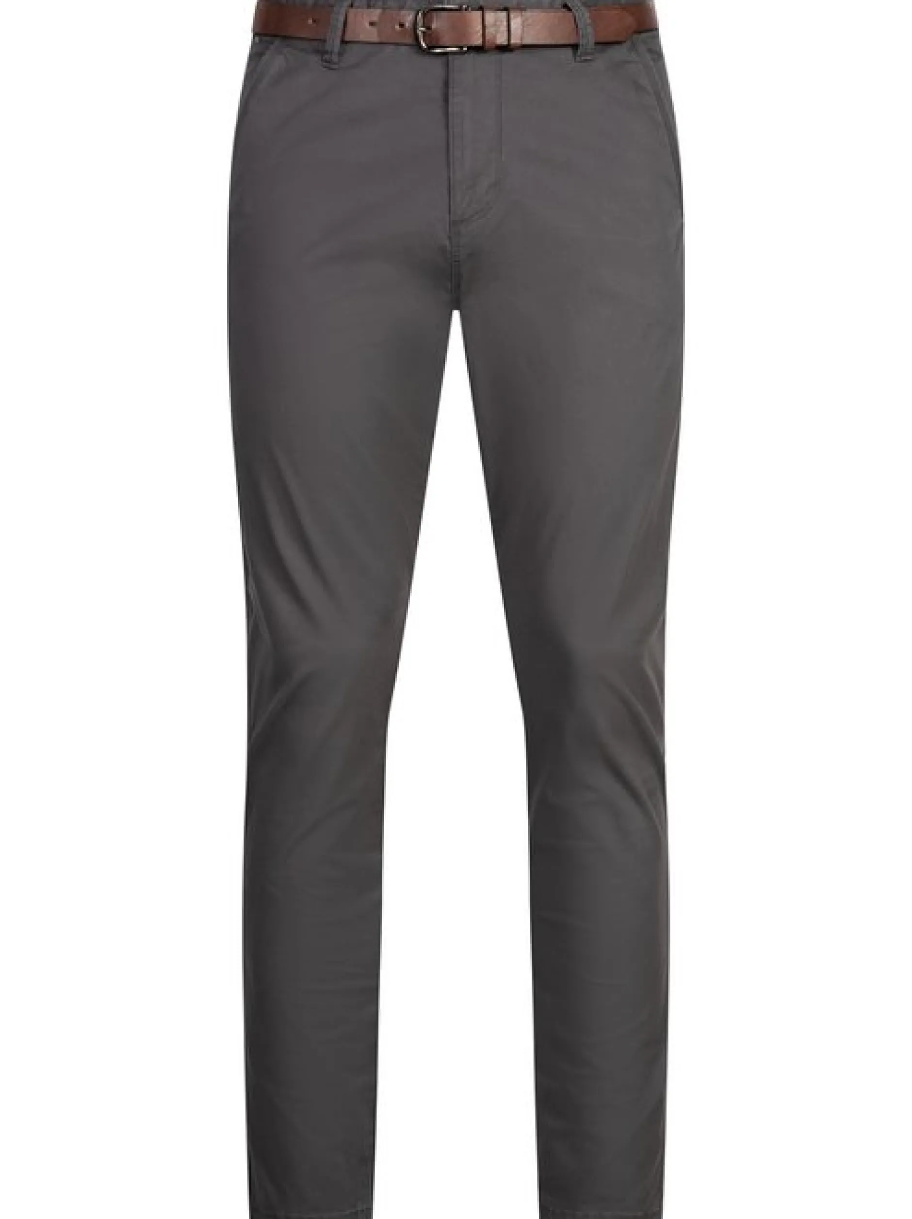 Indicode Herren Chinohose - INPilli in anthrazit grau