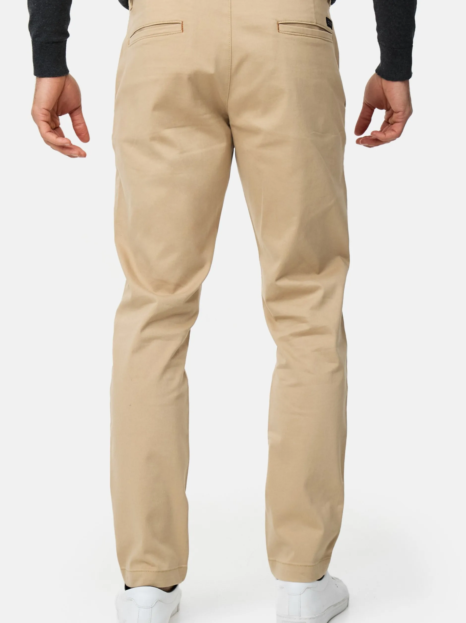 Indicode Herren Chinohose - INKellen in beige sand