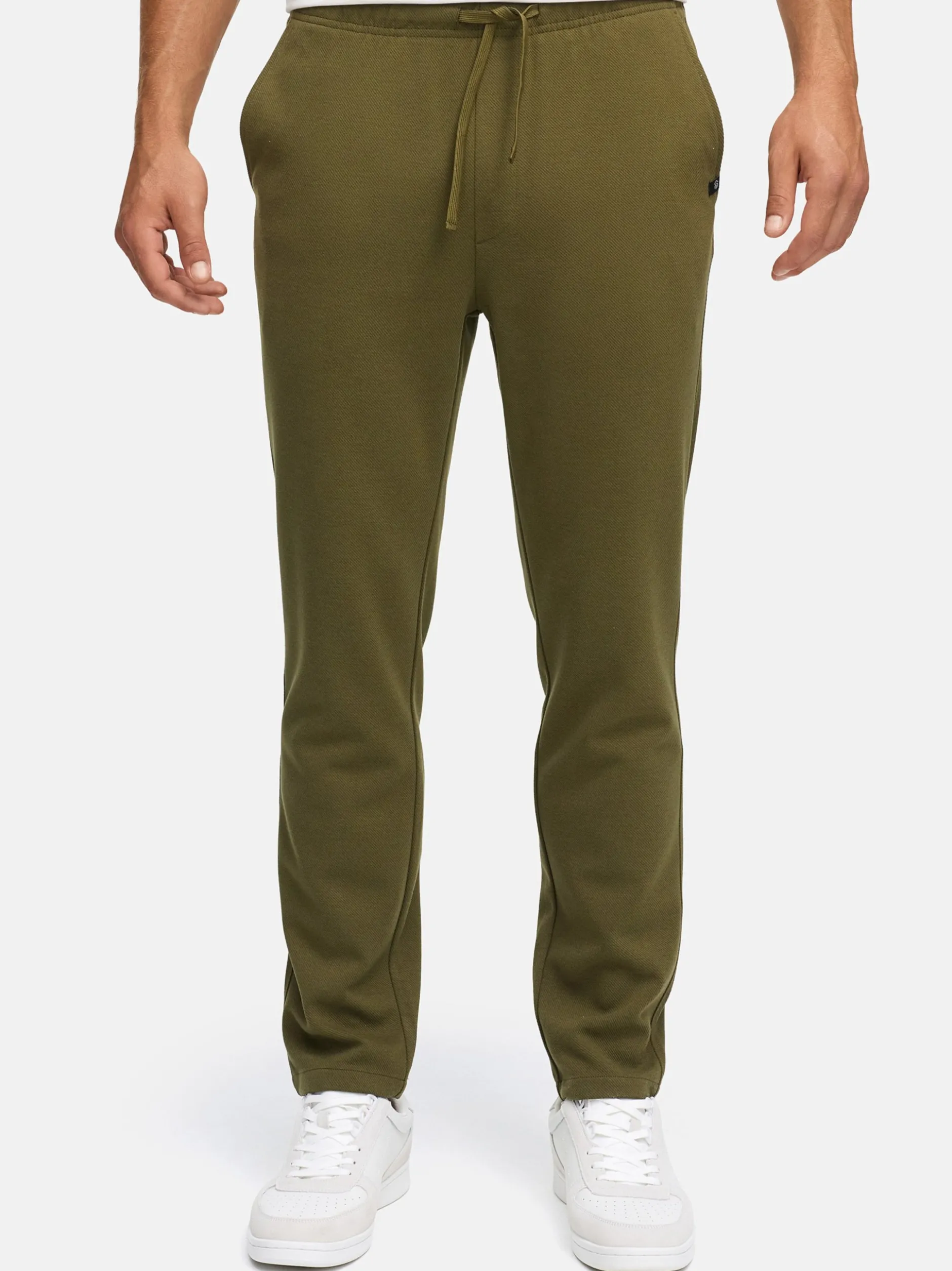 Indicode Herren Chinohose - INCowell Chinohose in oliv khaki