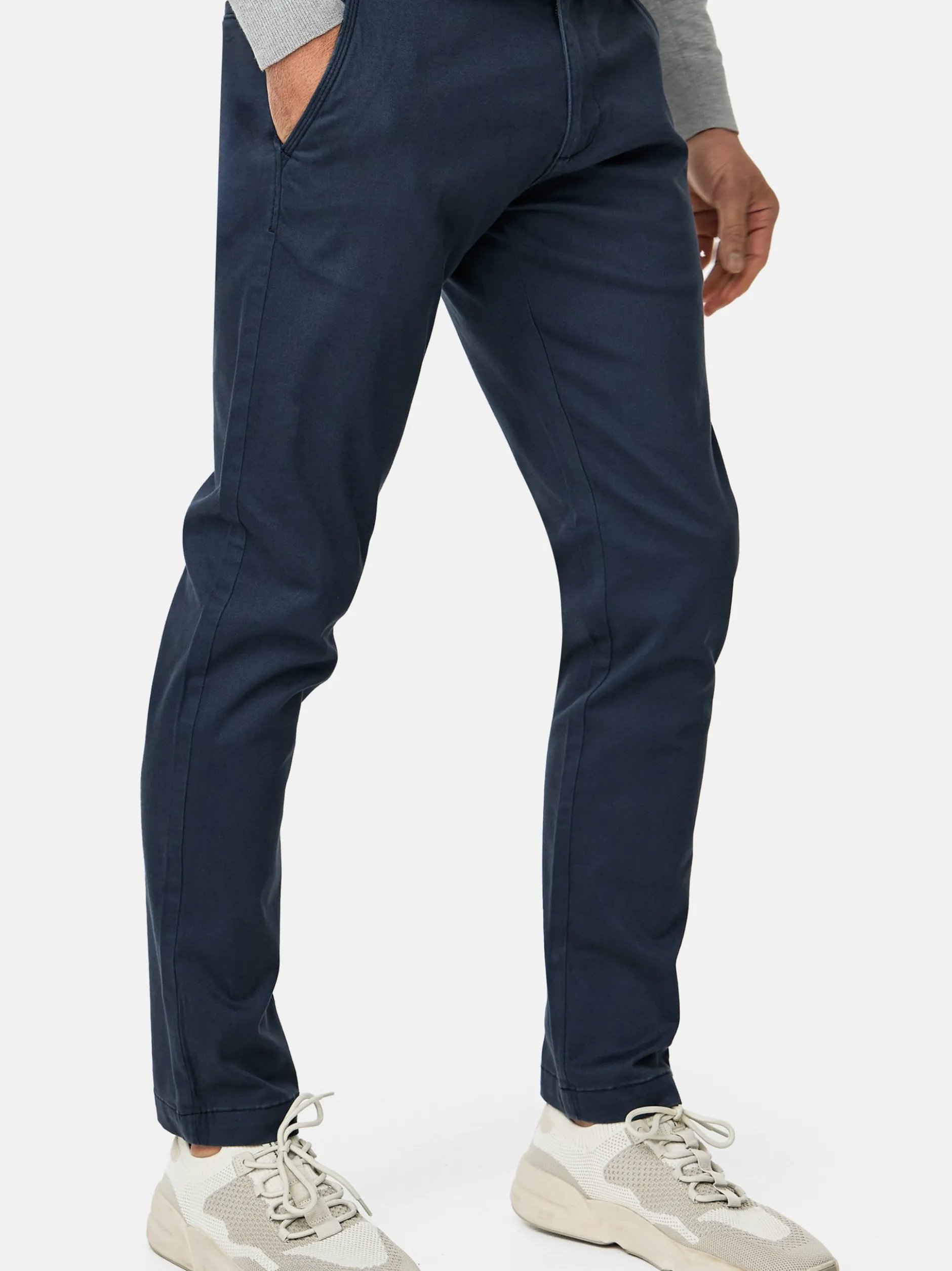 Indicode Herren Chinohose - INKellen in marine