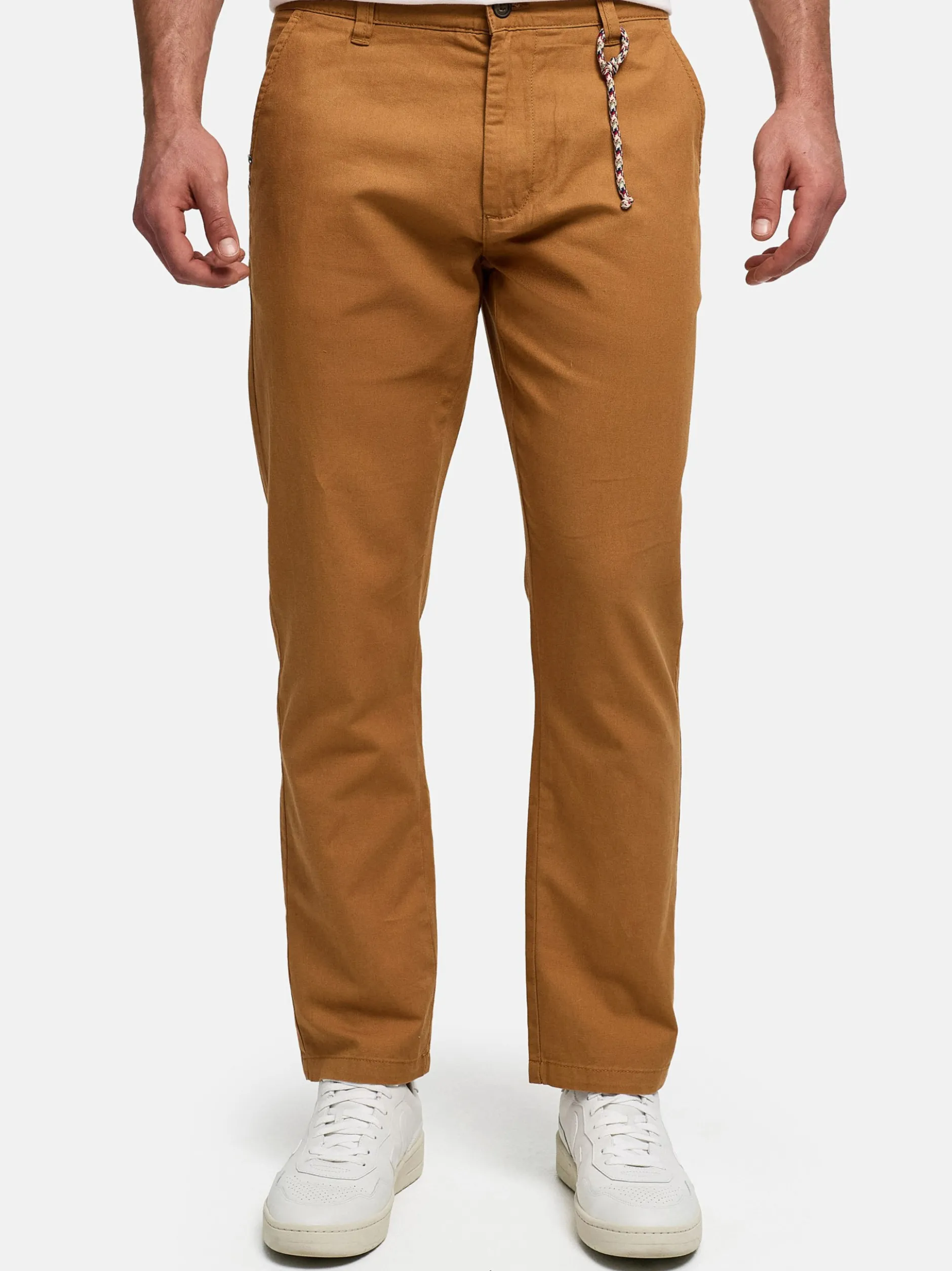 Indicode Herren Chinohose - INMelio Chino in camel