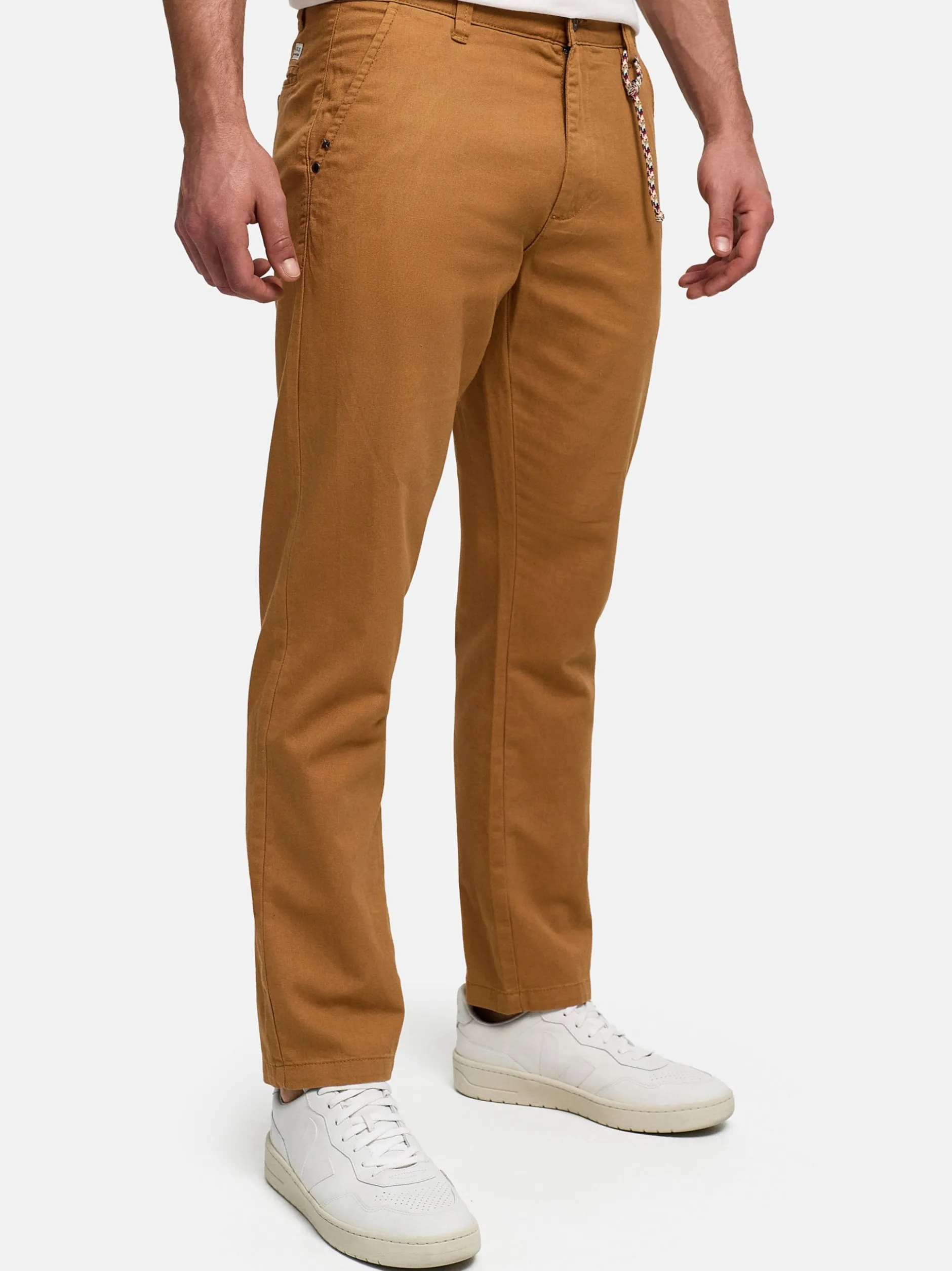 Indicode Herren Chinohose - INMelio Chino in camel