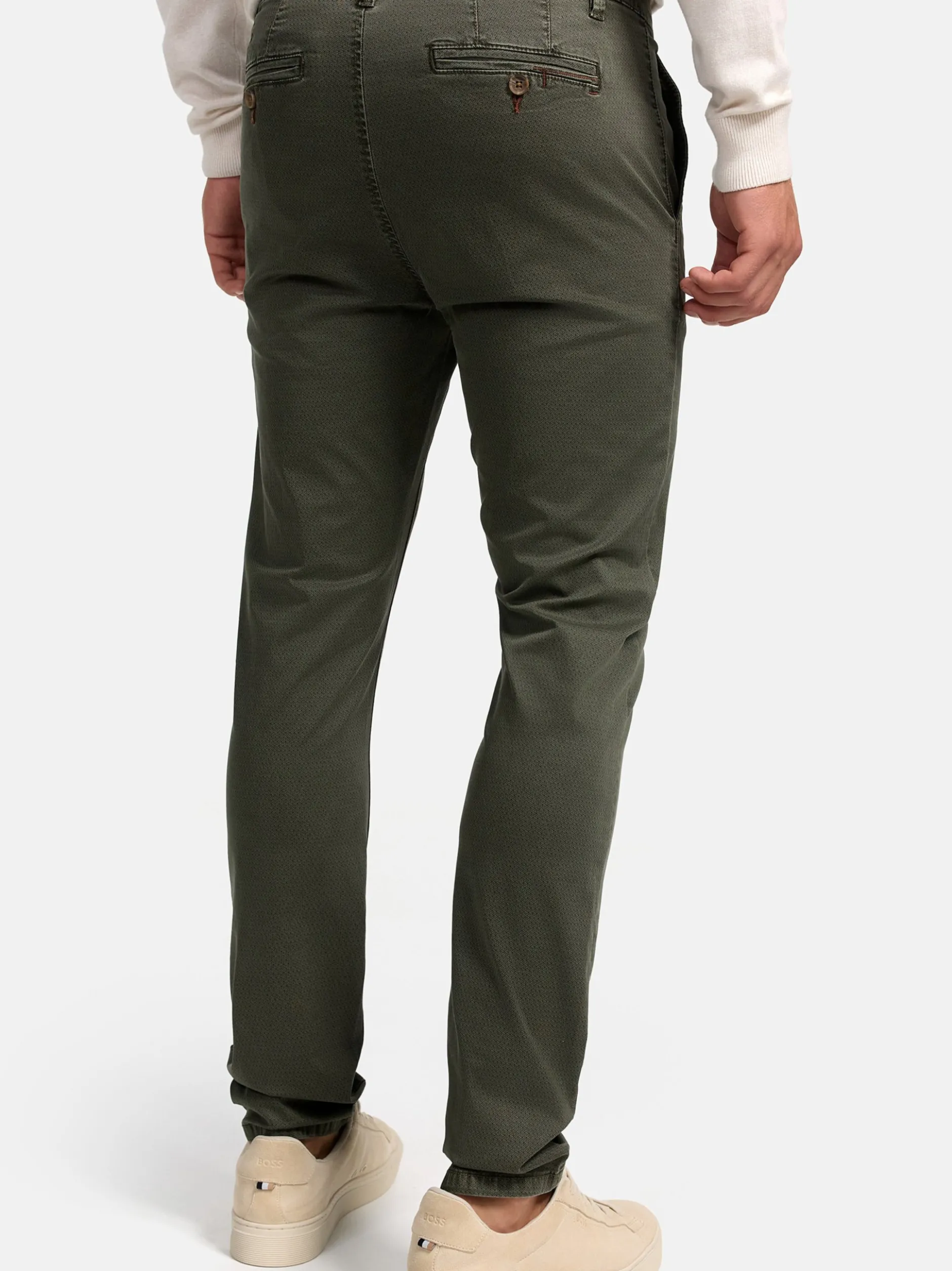 Indicode Herren Chinohose - INGeoport in khaki