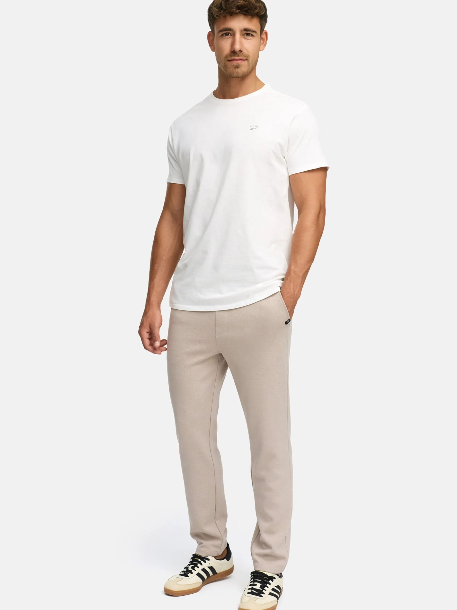Indicode Herren Chinohose - INCowell Chinohose in taupe beige