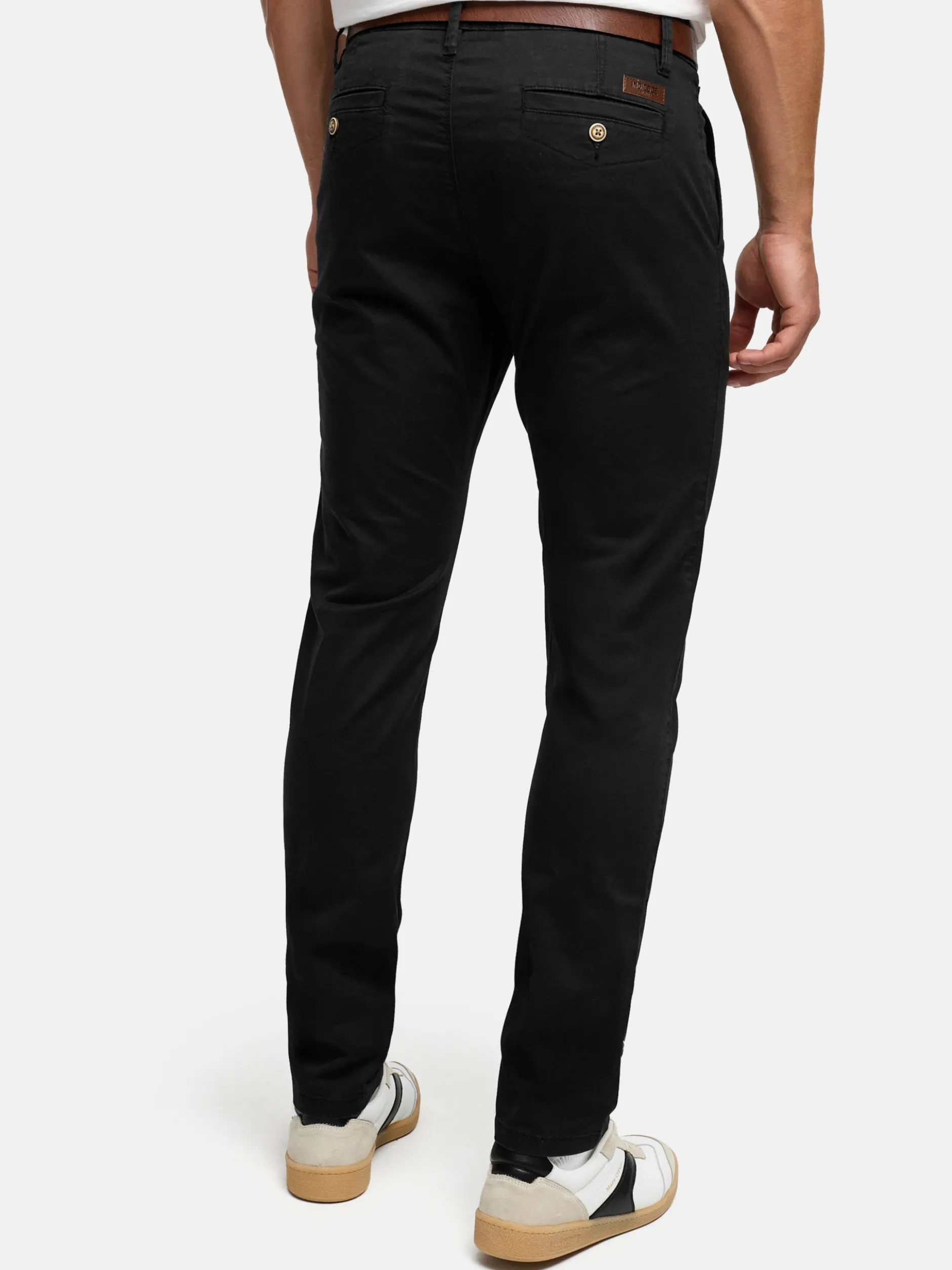 Indicode Herren Chinohose - INPilli in schwarz