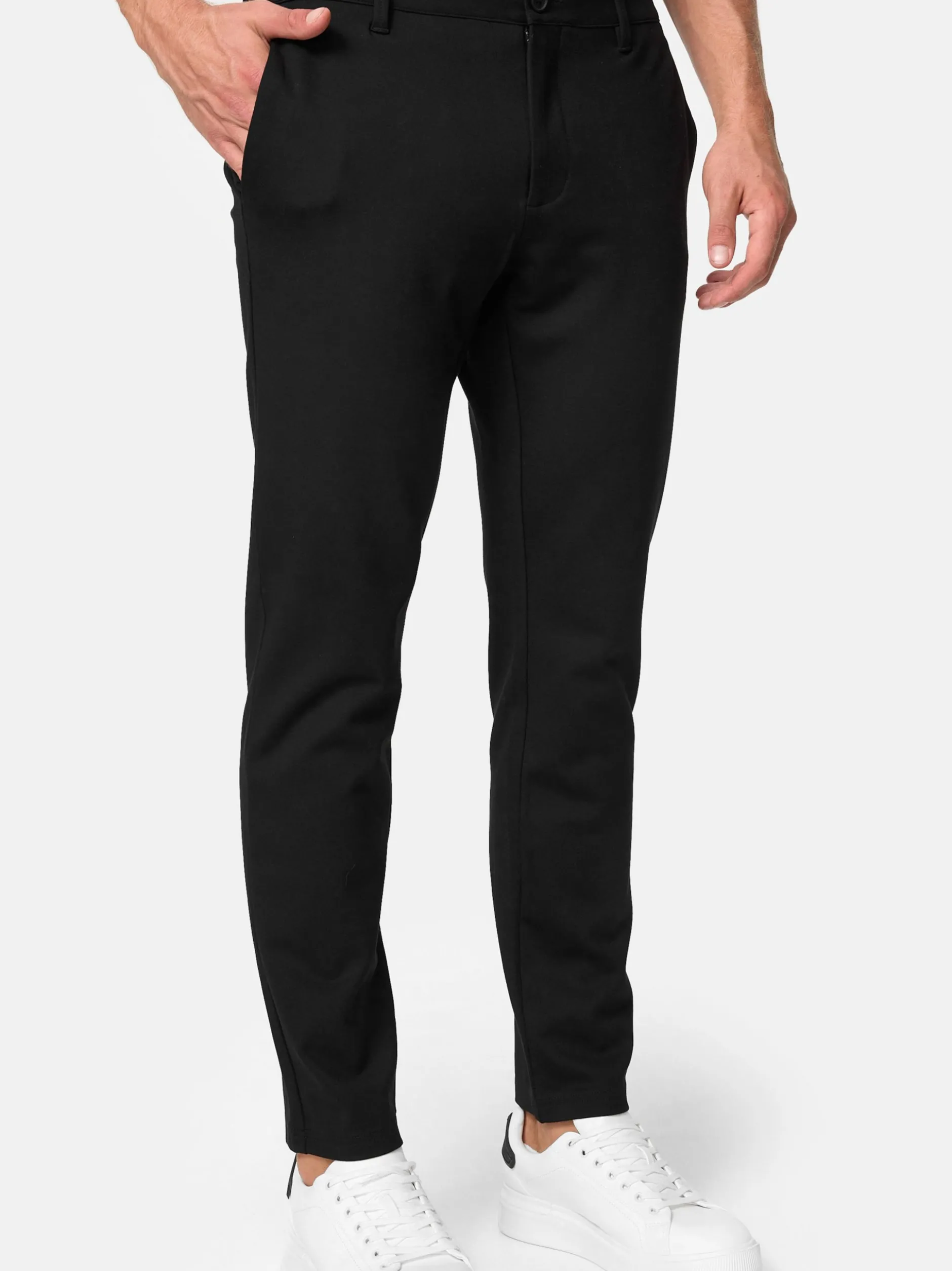 Indicode Herren Chinohose - 2-Pack INBelford in grau mehrfarbig
