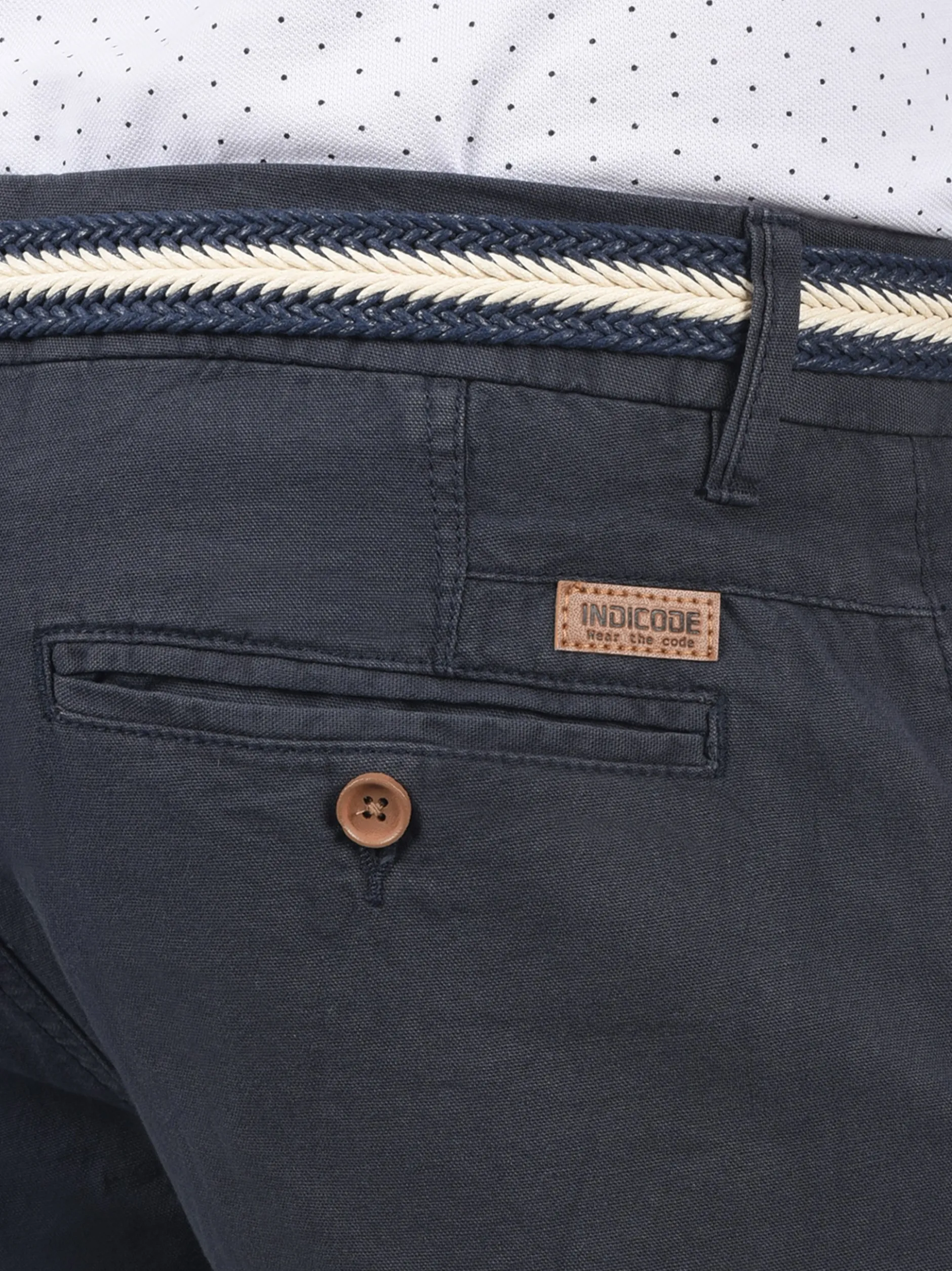 Indicode Herren Chinoshorts - IDMews in marine