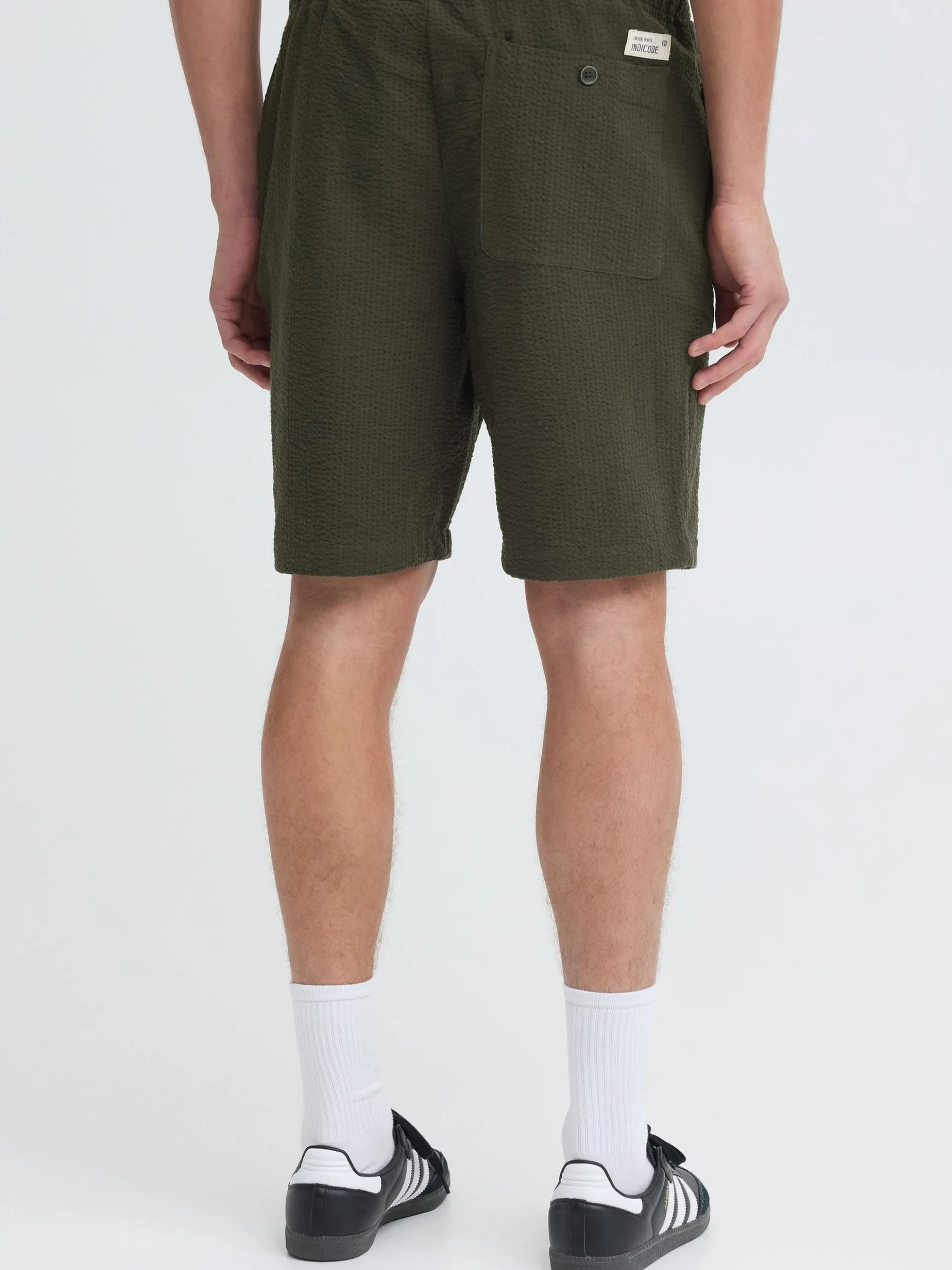 Indicode Herren Chinoshorts - IDCorson in grün