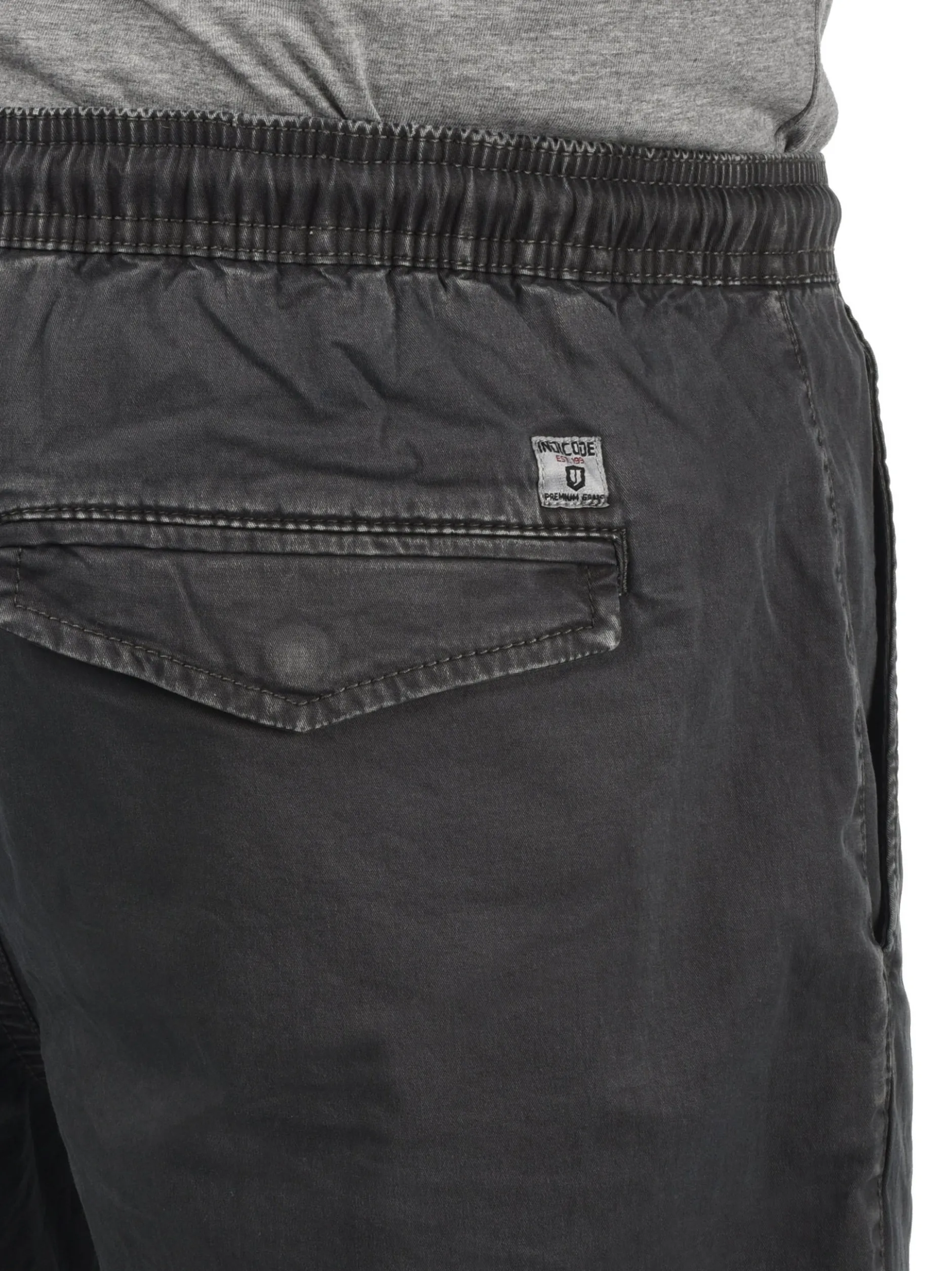 Indicode Herren Chinoshorts - IDAbbey in grau