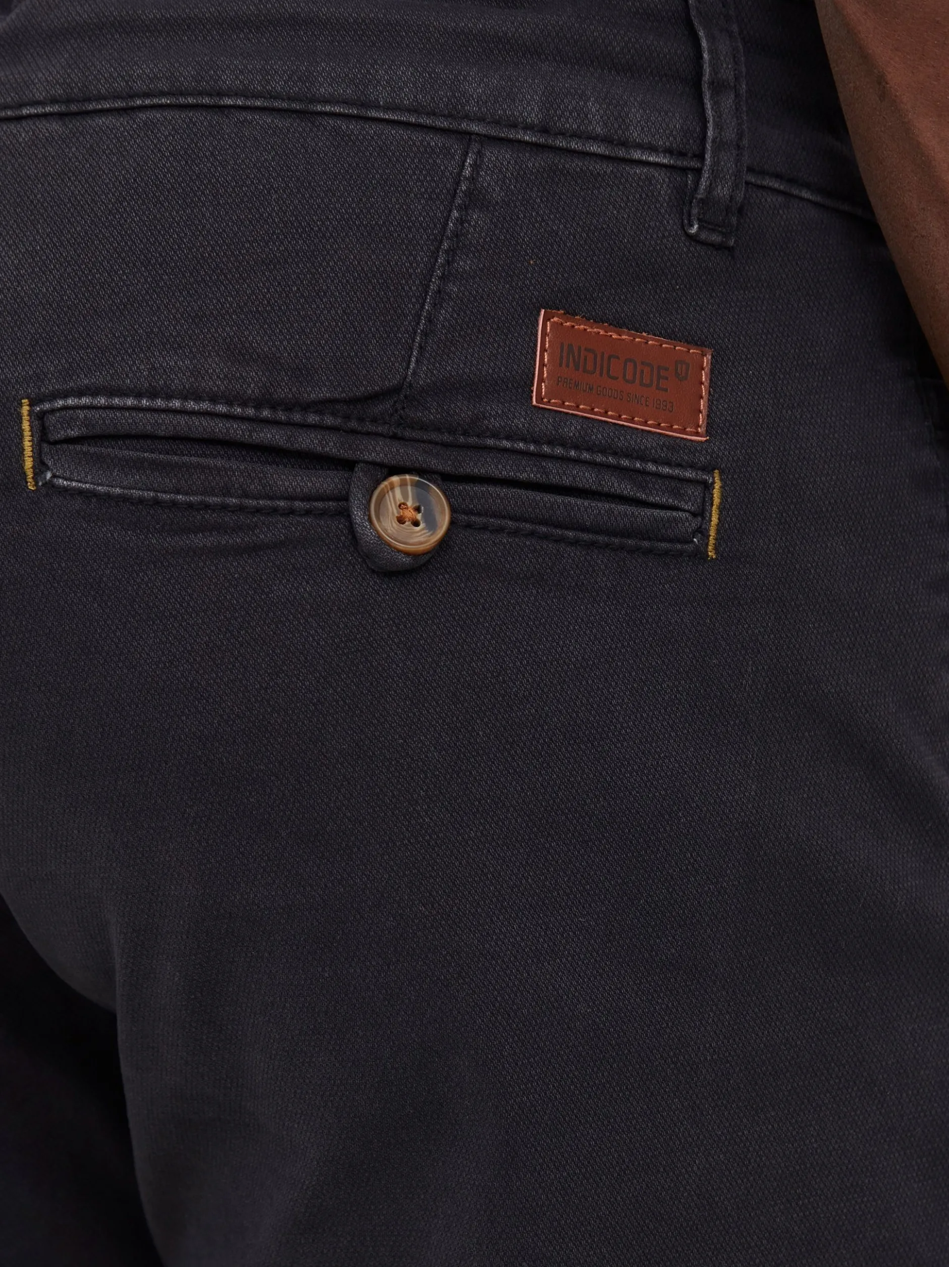 Indicode Herren Chinoshorts - IDMika in schwarz